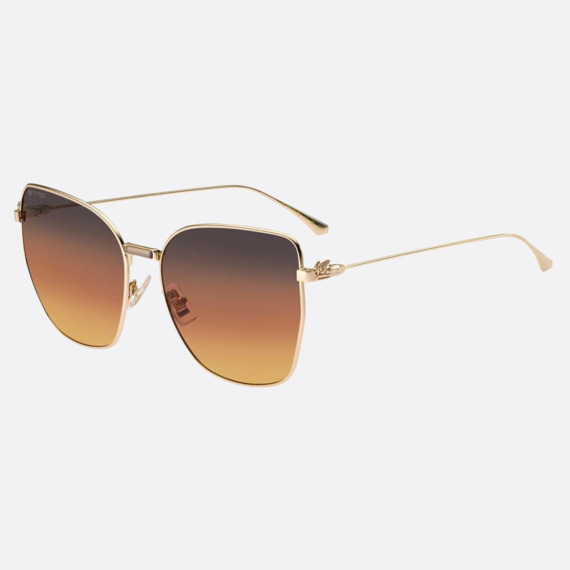 Etro 60mm Etro Rose Gold Butterfly Women Sunglasses - Side View