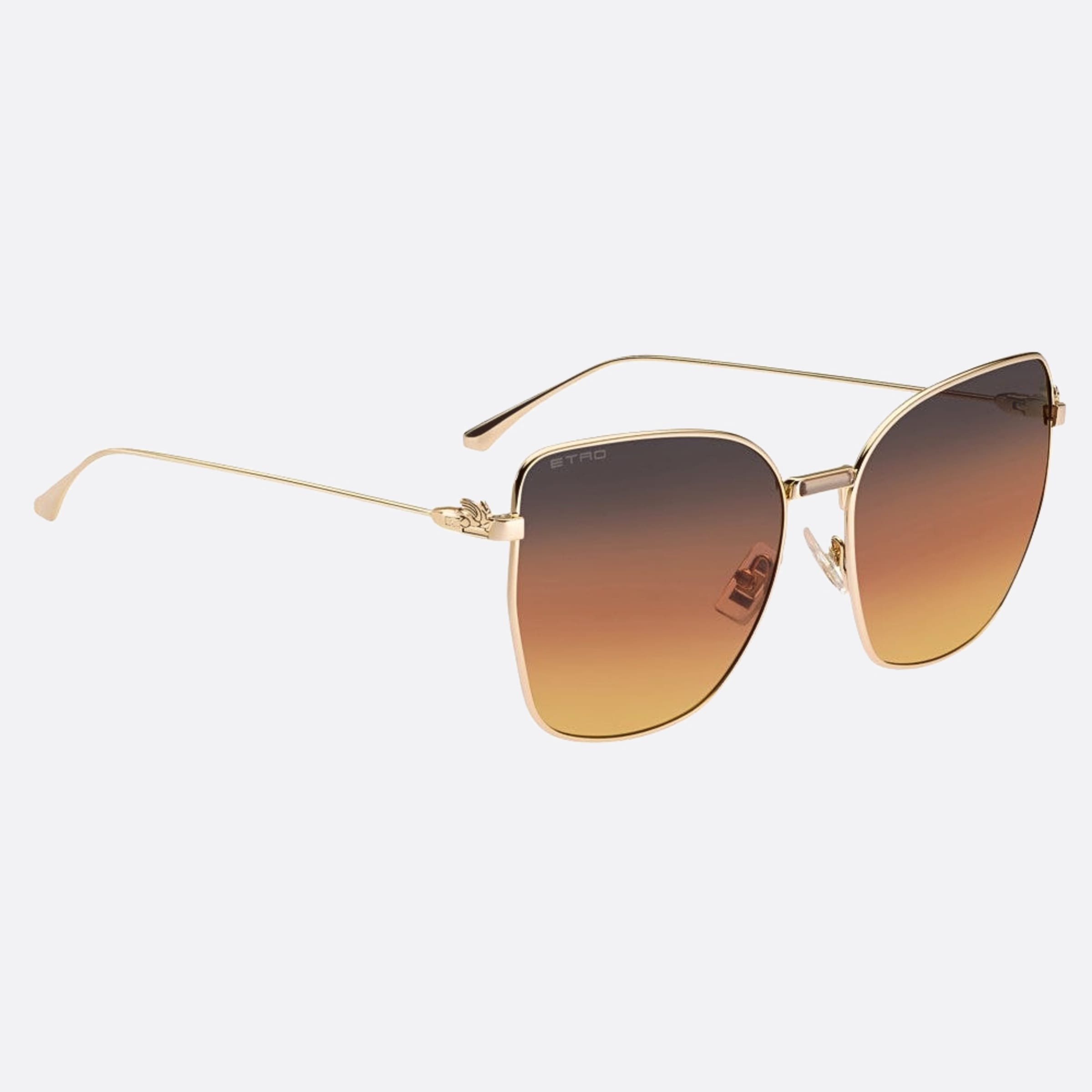 Etro 60mm Etro Rose Gold Butterfly Women Sunglasses - Detail View