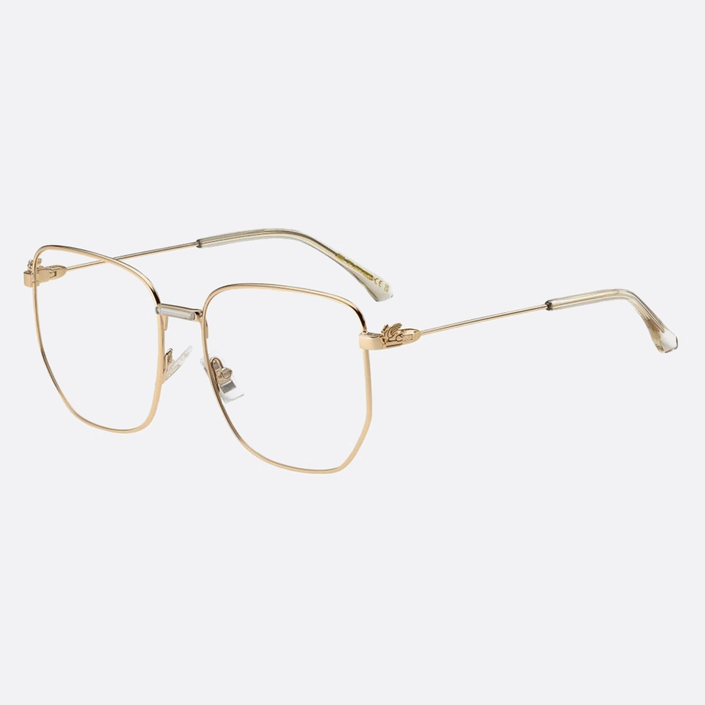 Etro 56mm Etro Rose Gold Geometric Women Eyeglasses - Side View