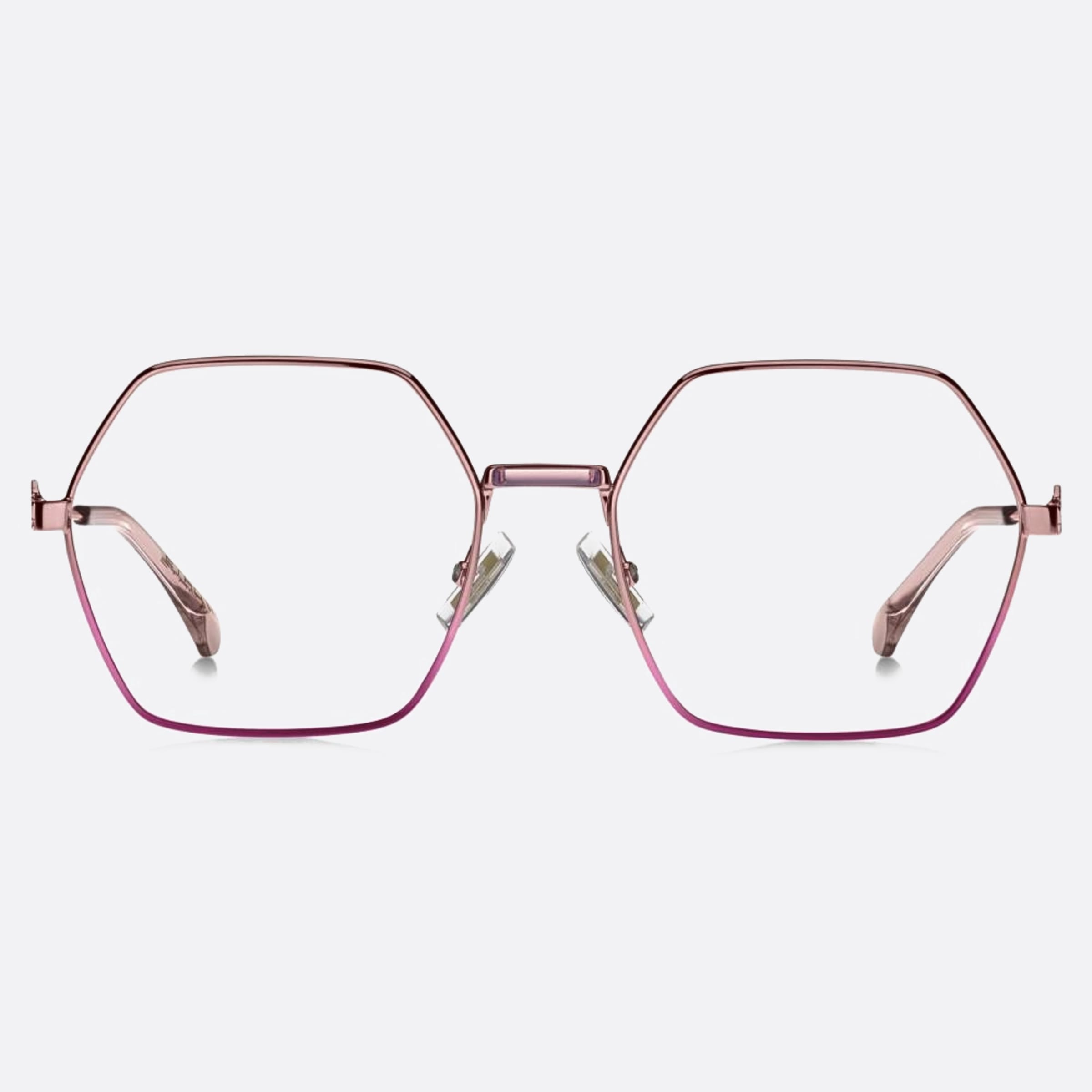 Etro 56mm Etro 94b Pink Geometric Women Eyeglasses - Main View