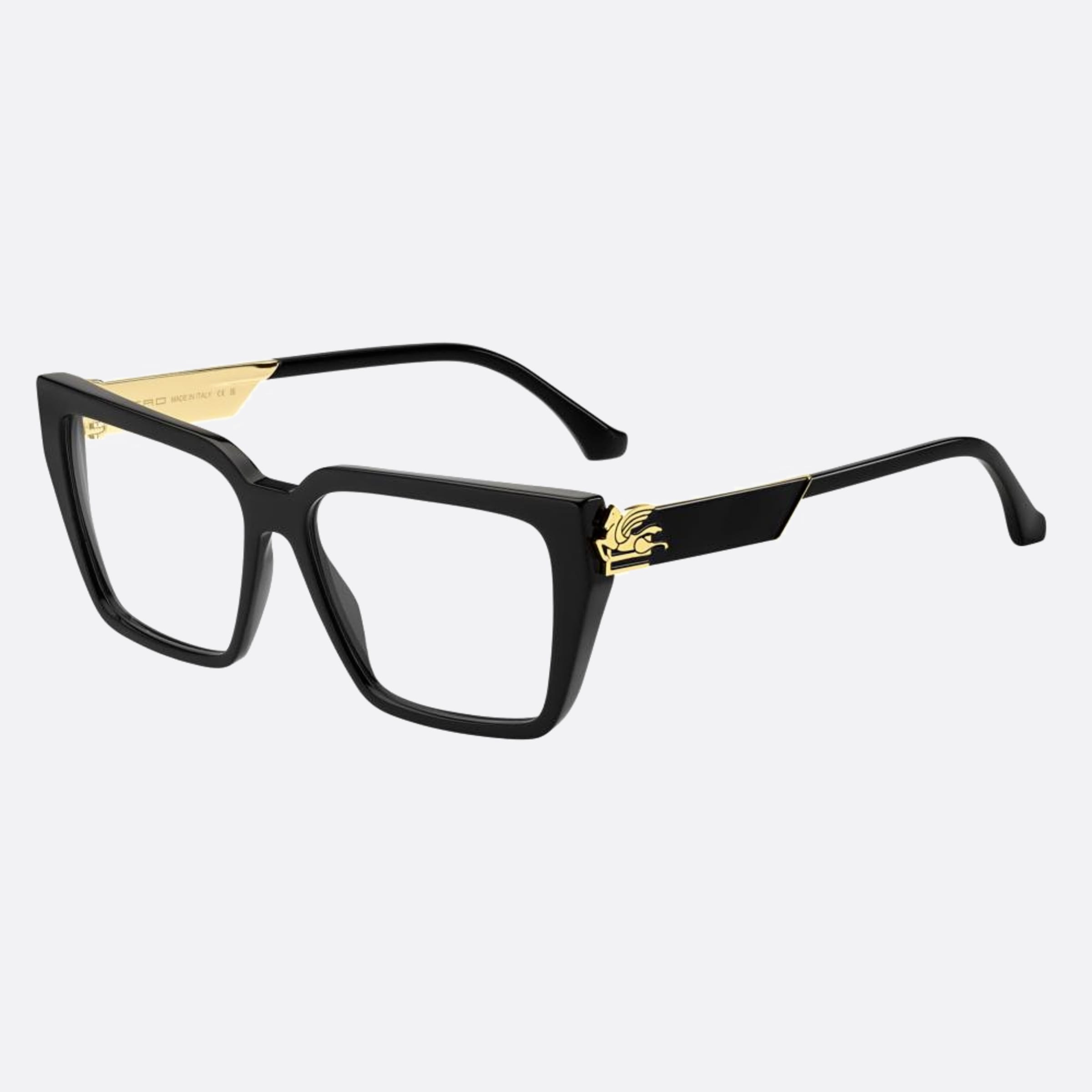 Etro 54mm Etro Black Butterfly Unisex Eyeglasses - Side View