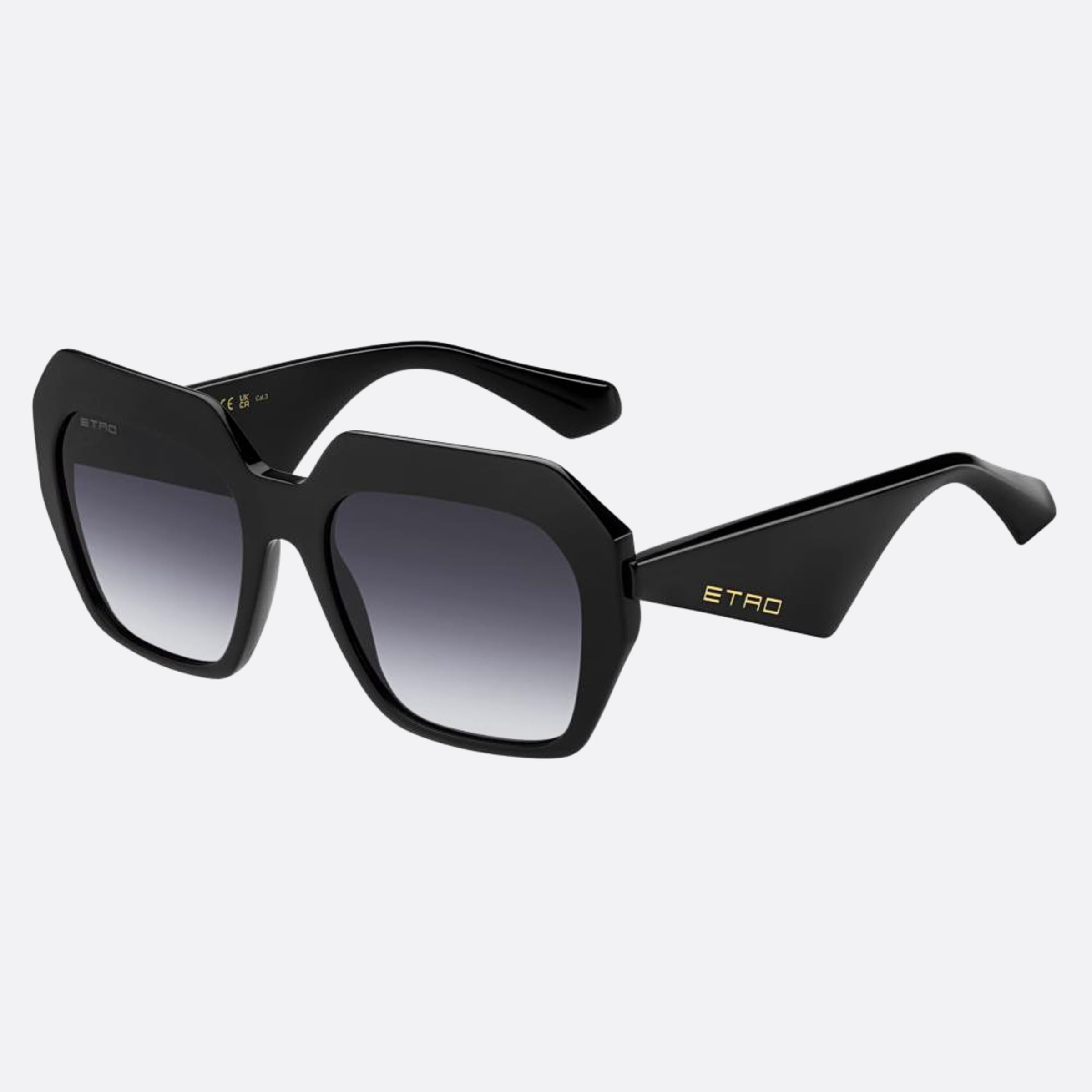 Etro 56mm Etro Black Oversize Women Sunglasses - Side View