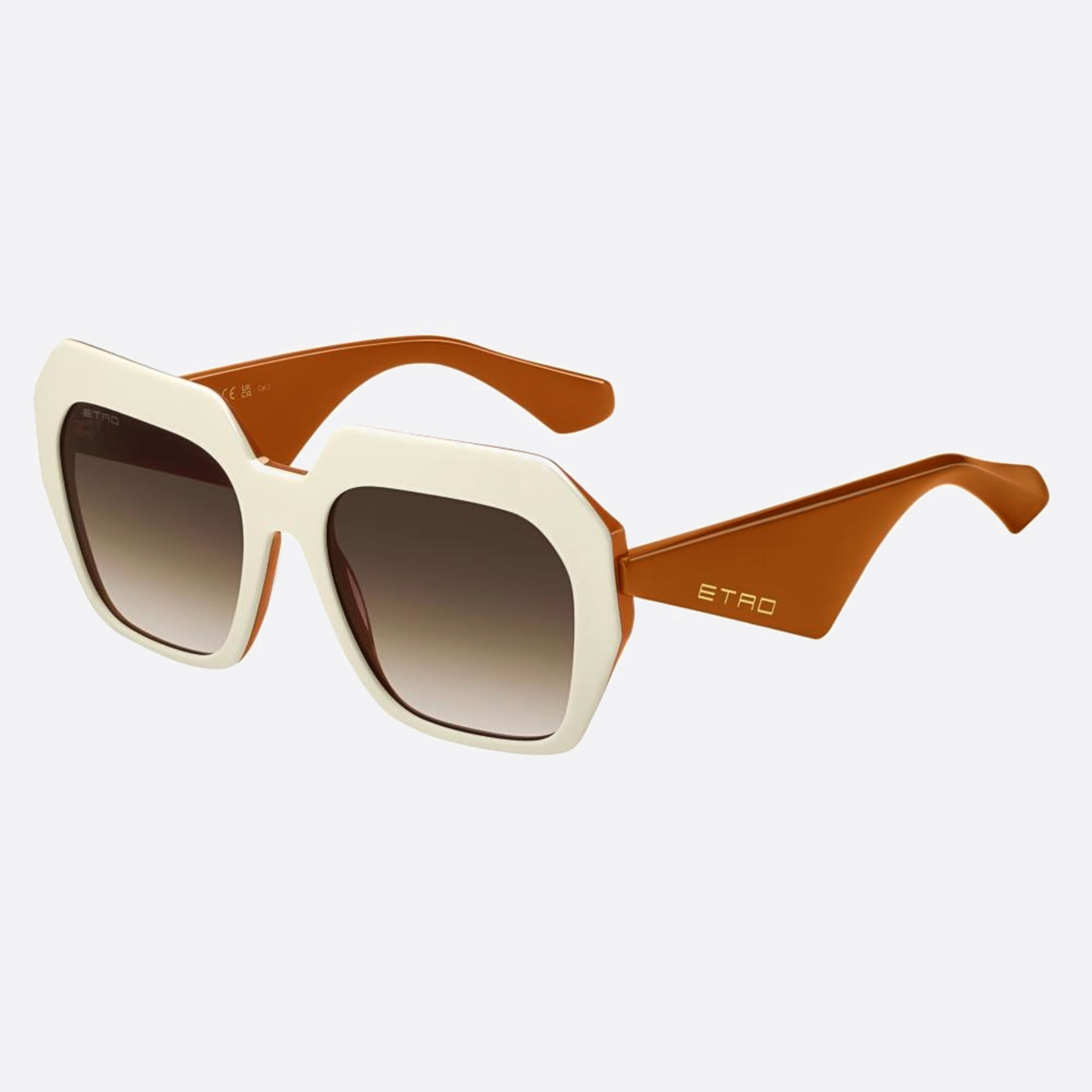 Etro 56mm Etro Ixn Orange Oversize Women Sunglasses - Side View