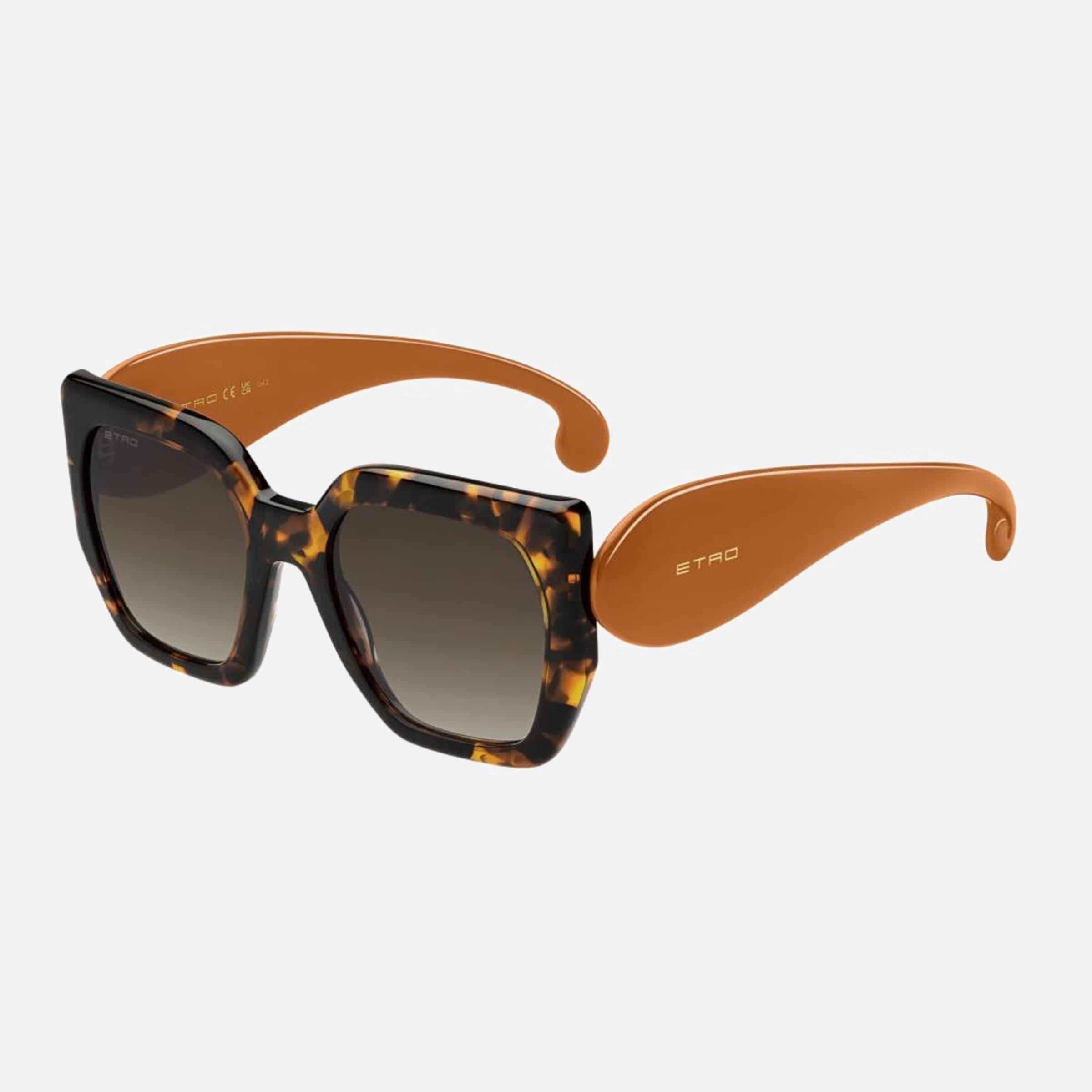 Etro 54mm Etro Havana Butterfly Women Sunglasses - Side View