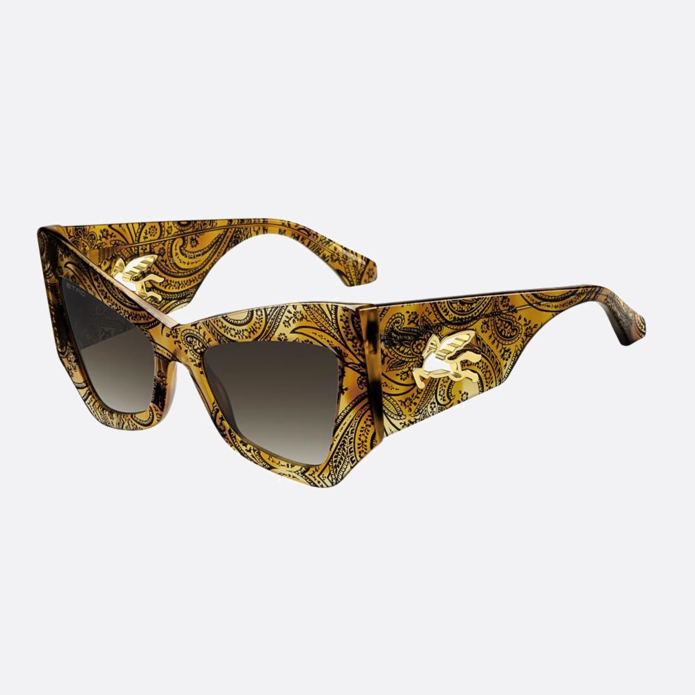 Etro 55mm Etromania Havana Butterfly Women Sunglasses - Side View