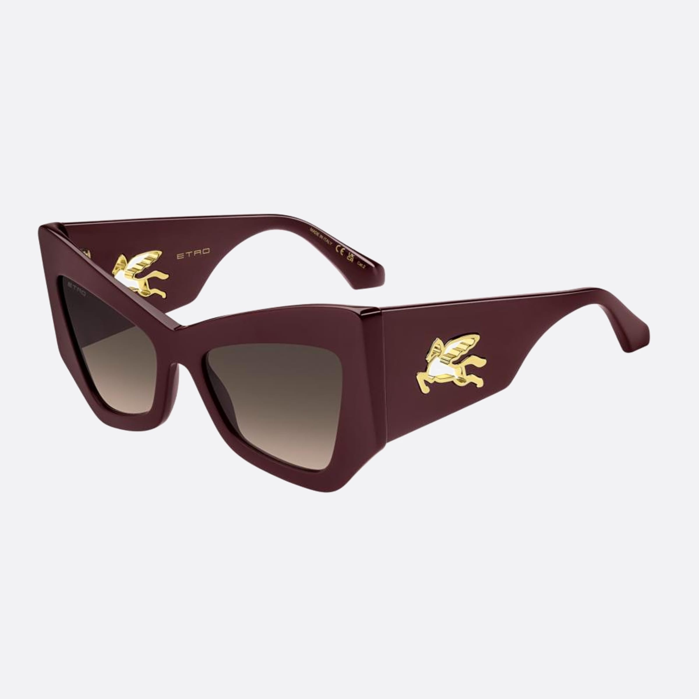 Etro 55mm Etromania Lhf Red Butterfly Women Sunglasses - Side View