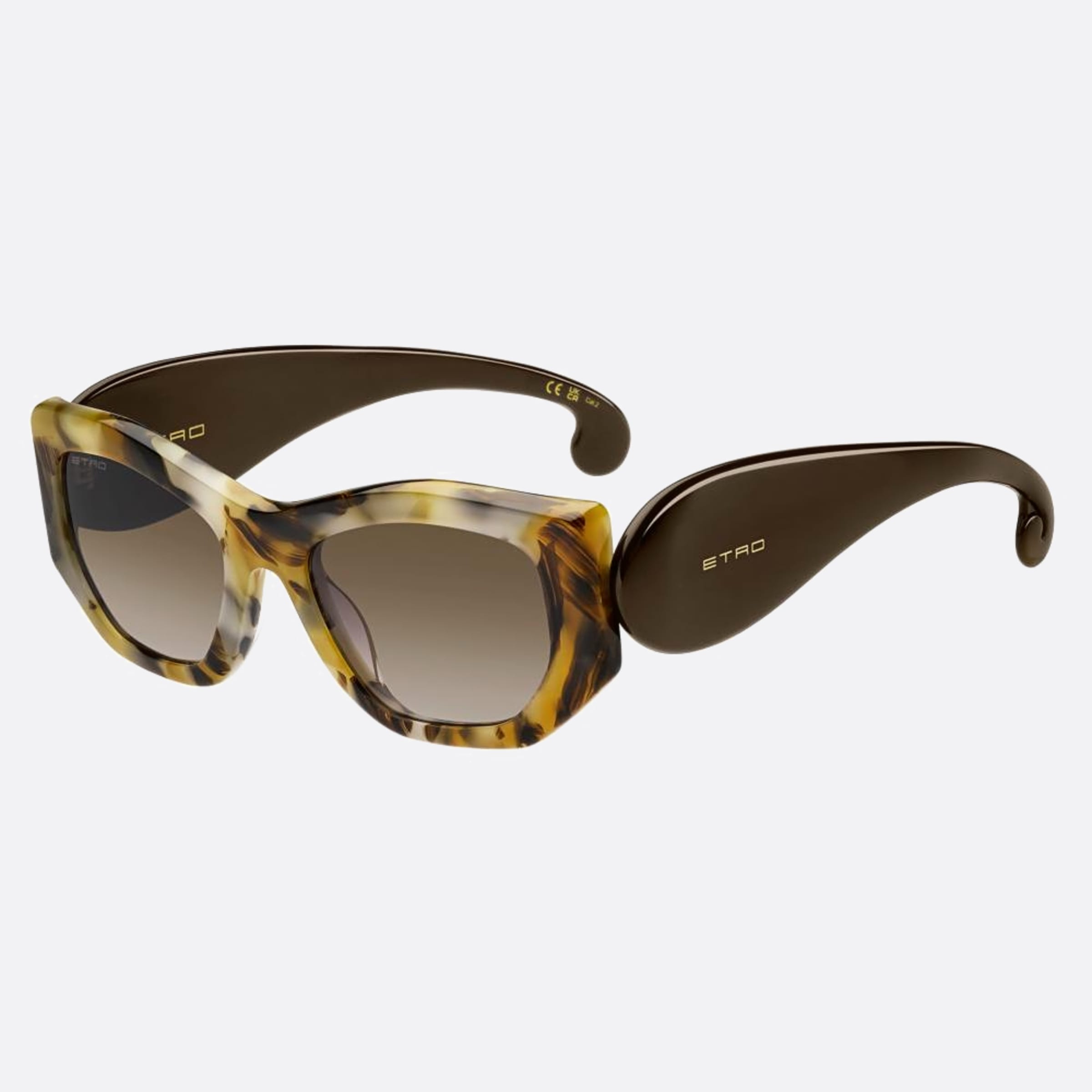 Etro 53mm Etropaisley Havana Cat Eye Women Sunglasses - Side View