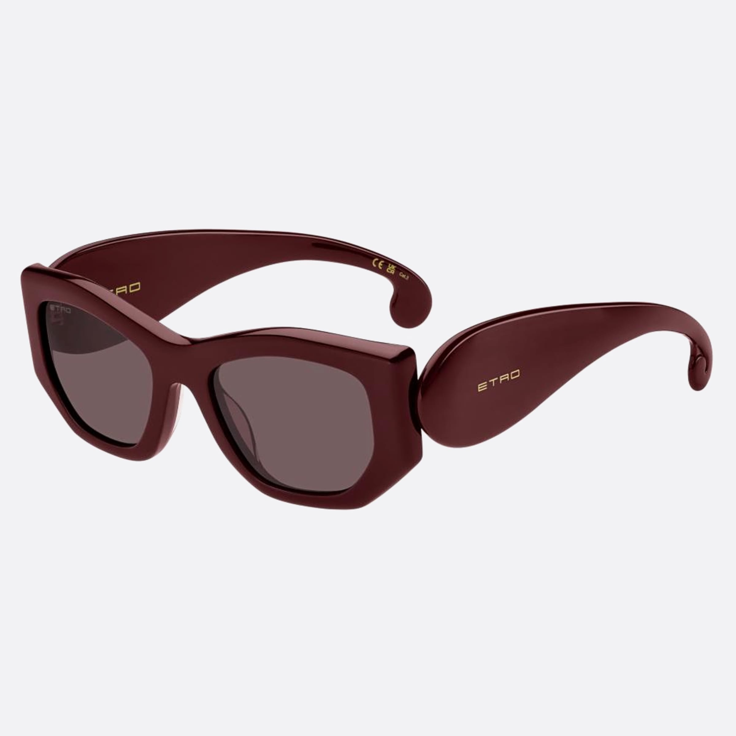 Etro 53mm Etropaisley Lhf Red Cat Eye Women Sunglasses - Side View