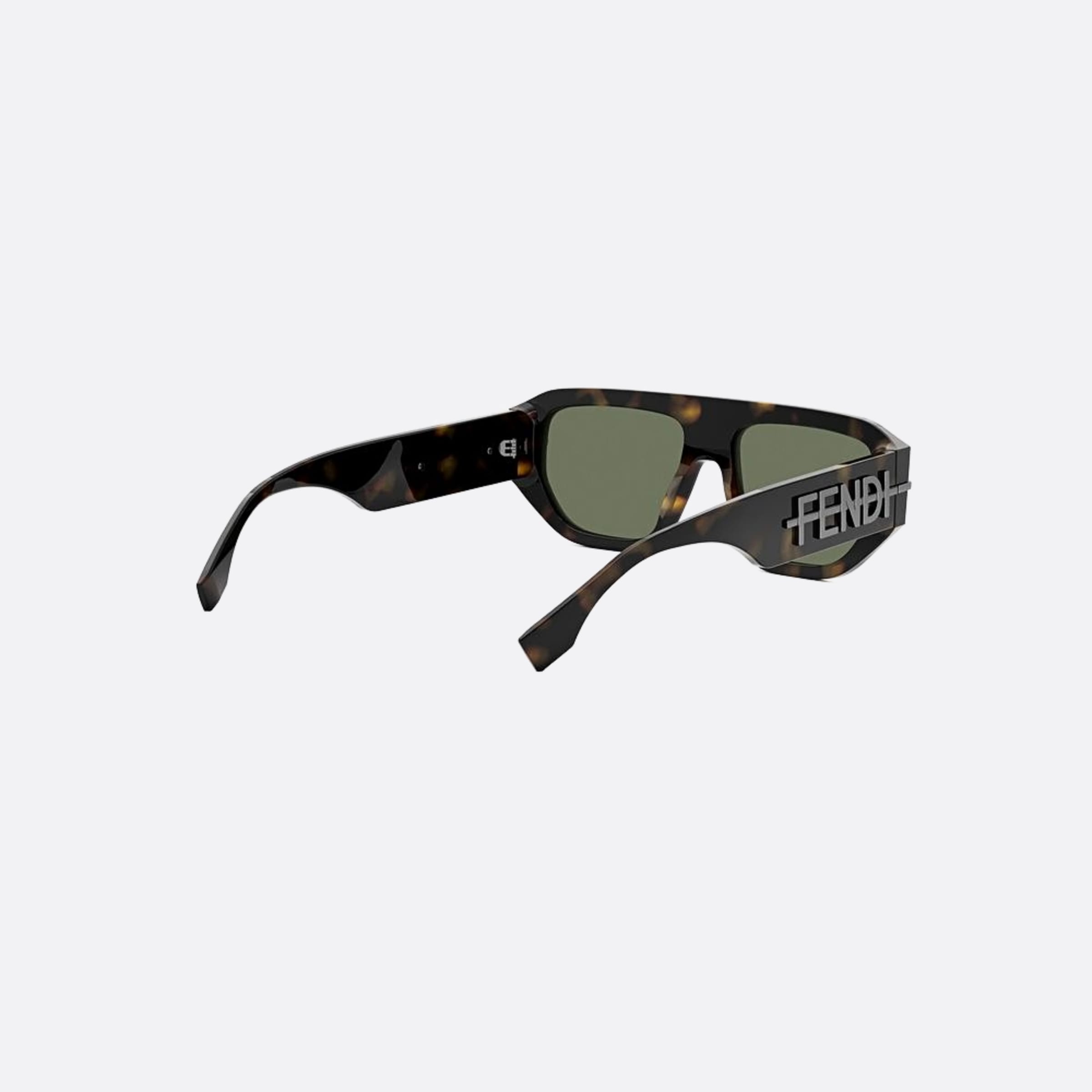 Fendi 54mm 52n Havana Squared Men Sunglasses - Additional Angle