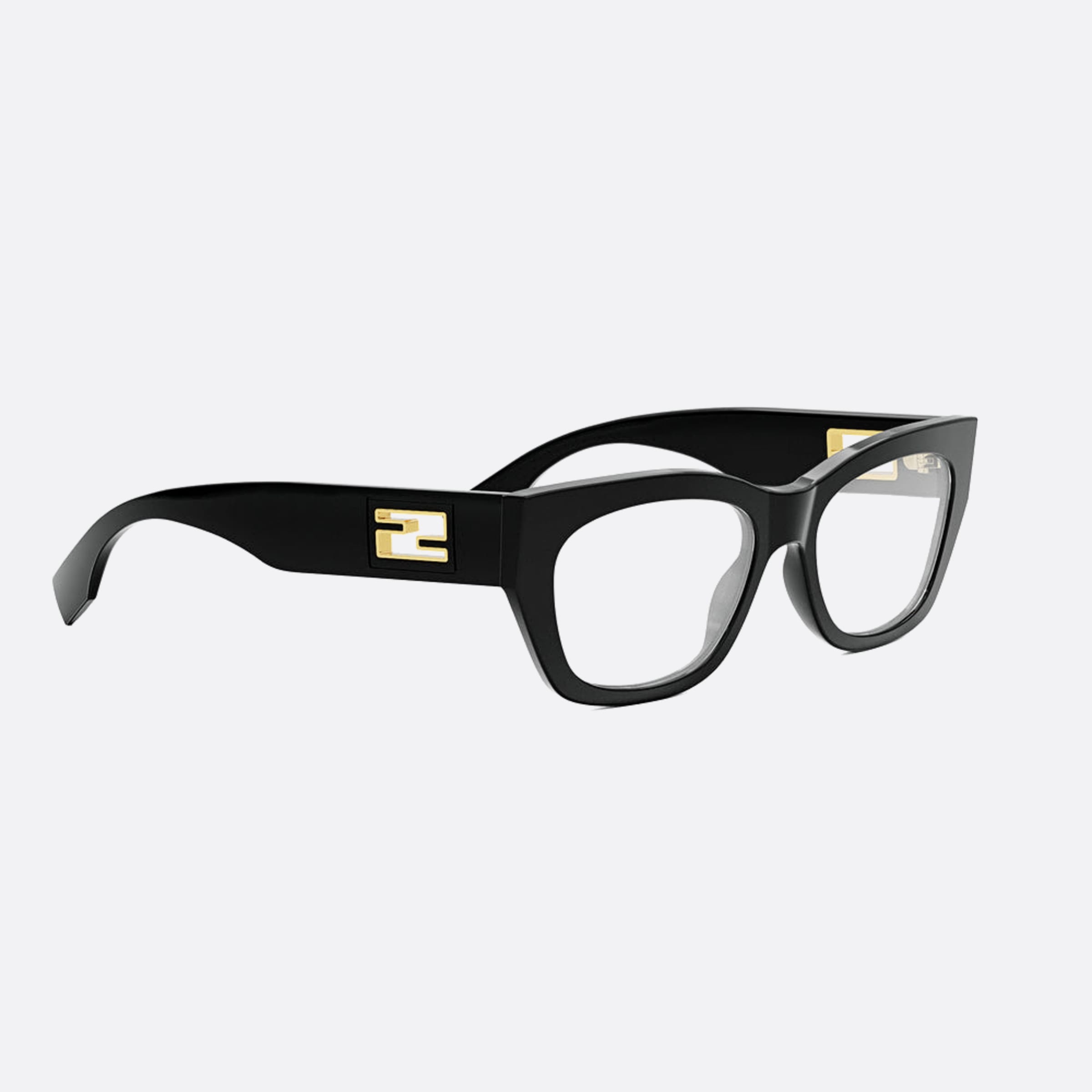Fendi 53mm Baguette Black Rectangle Women Eyeglasses - Additional Angle