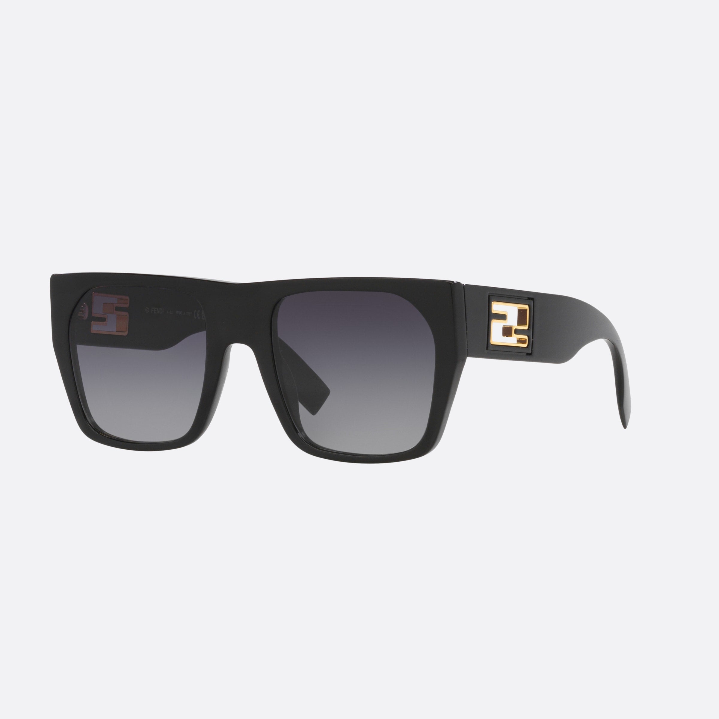 Fendi 54mm Baguette Fe40124i 01b Black Square Women Sunglasses - Main View