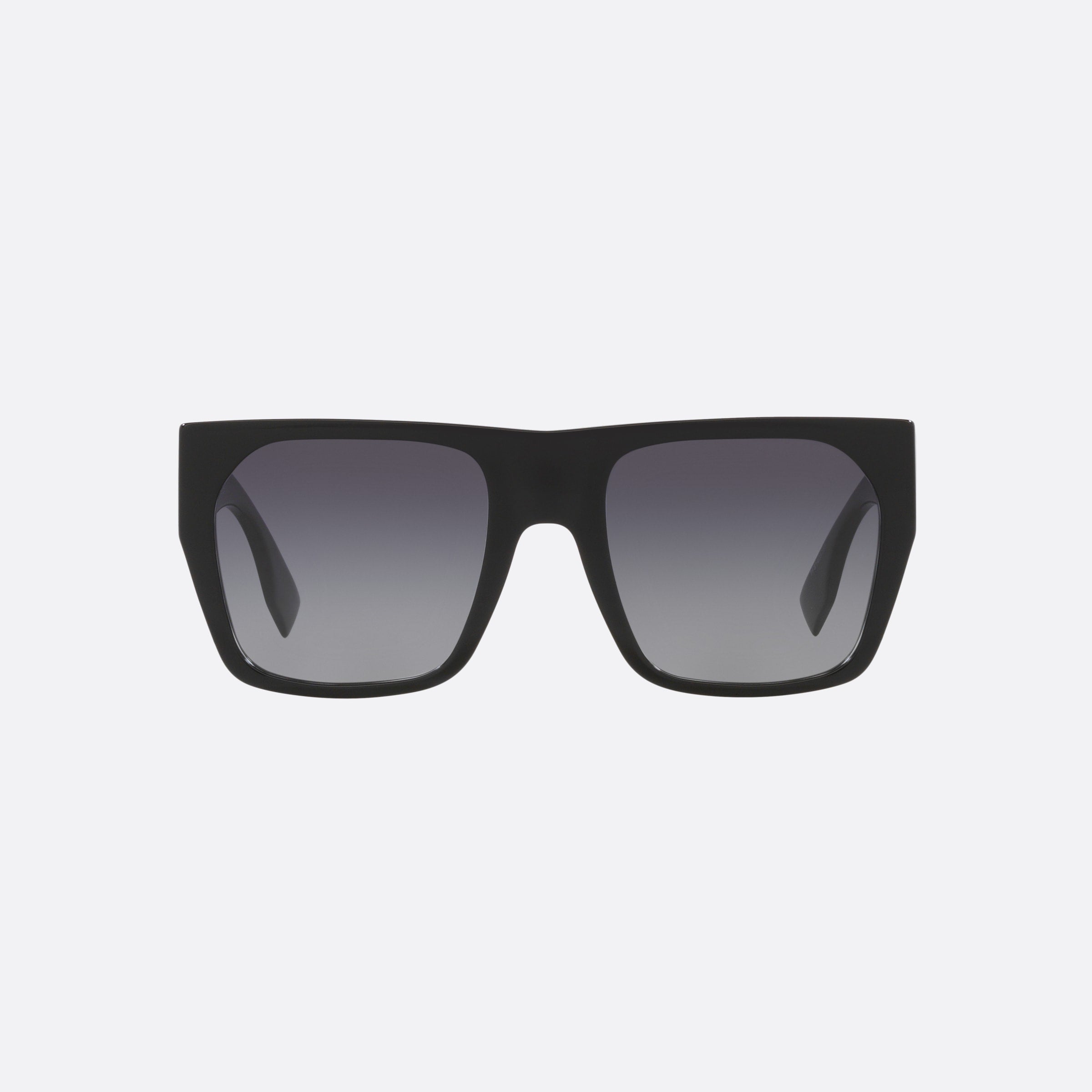 Fendi 54mm Baguette Fe40124i 01b Black Square Women Sunglasses - Side View