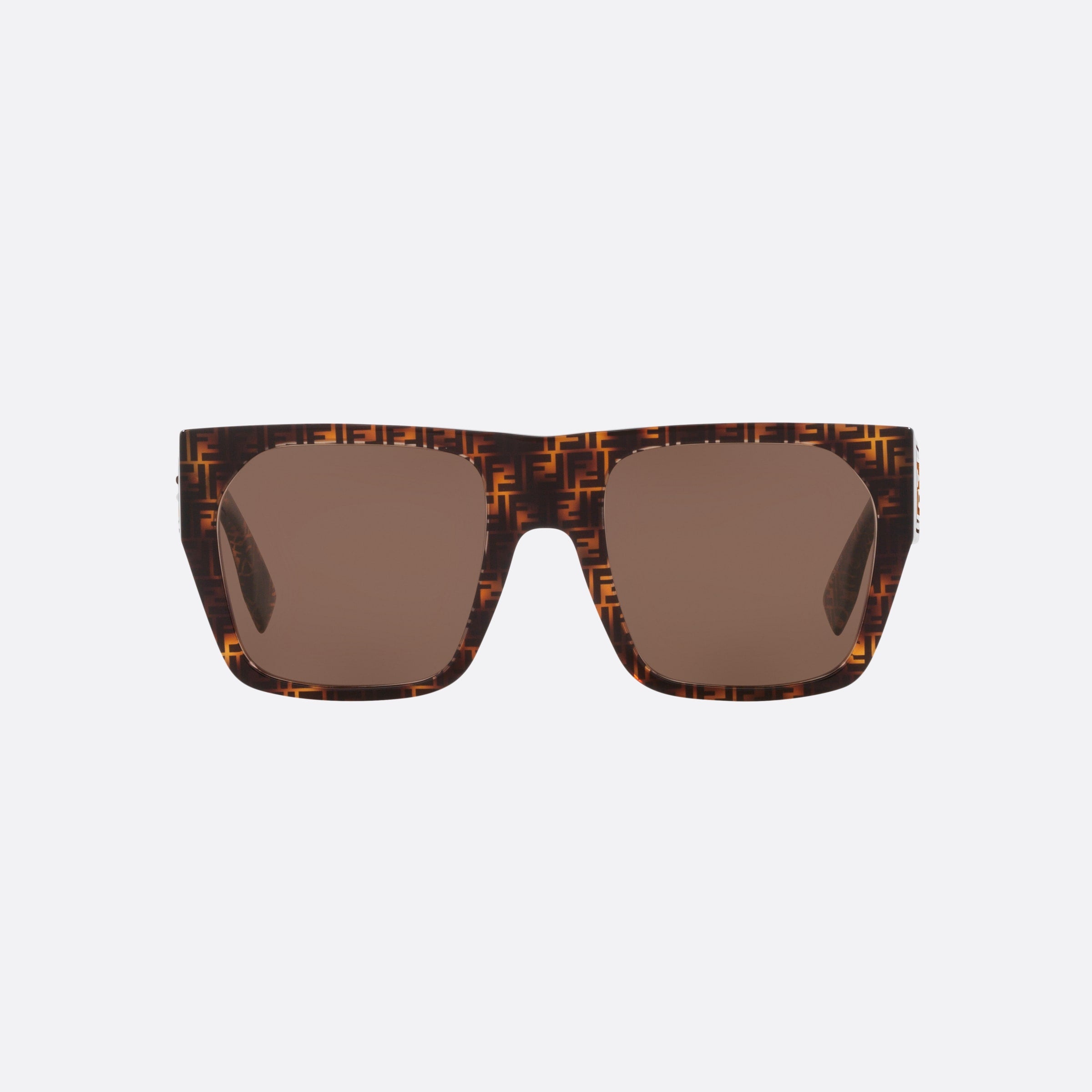 Fendi 54mm Baguette Fe40124i 55e Tortoise Square Women Sunglasses - Side View