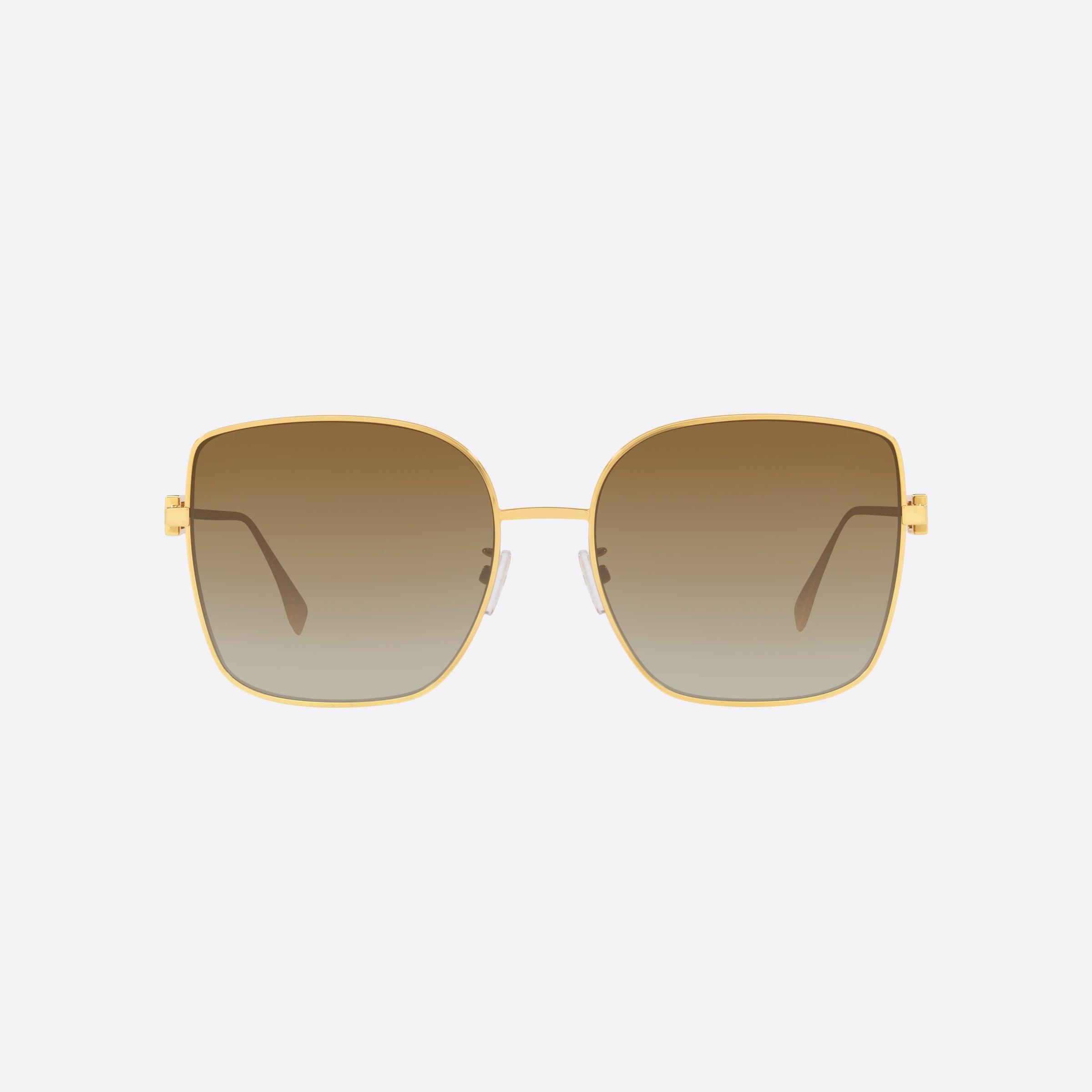 Fendi 59mm Fe40013u 30f Gold Irregular Women Sunglasses - Side View