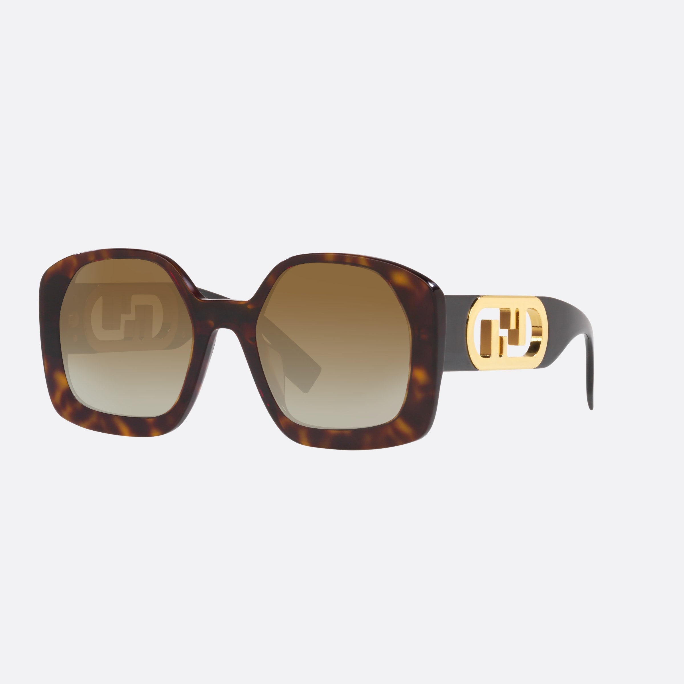 Fendi 54mm Fe40048u 52f Tortoise Rectangle Women Sunglasses - Main View