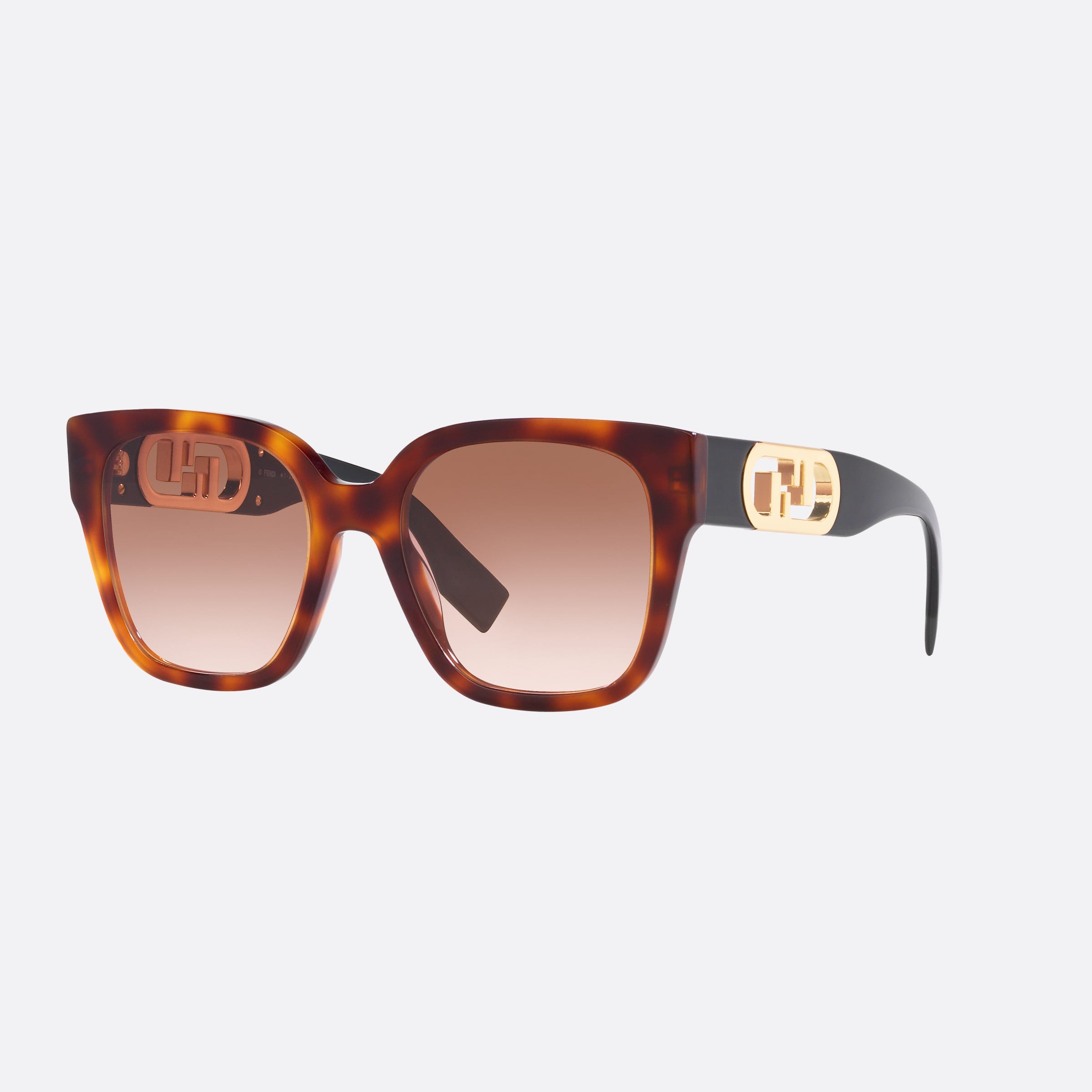 Fendi 54mm Fe40063i 53f Tortoise Rectangle Women Sunglasses - Main View