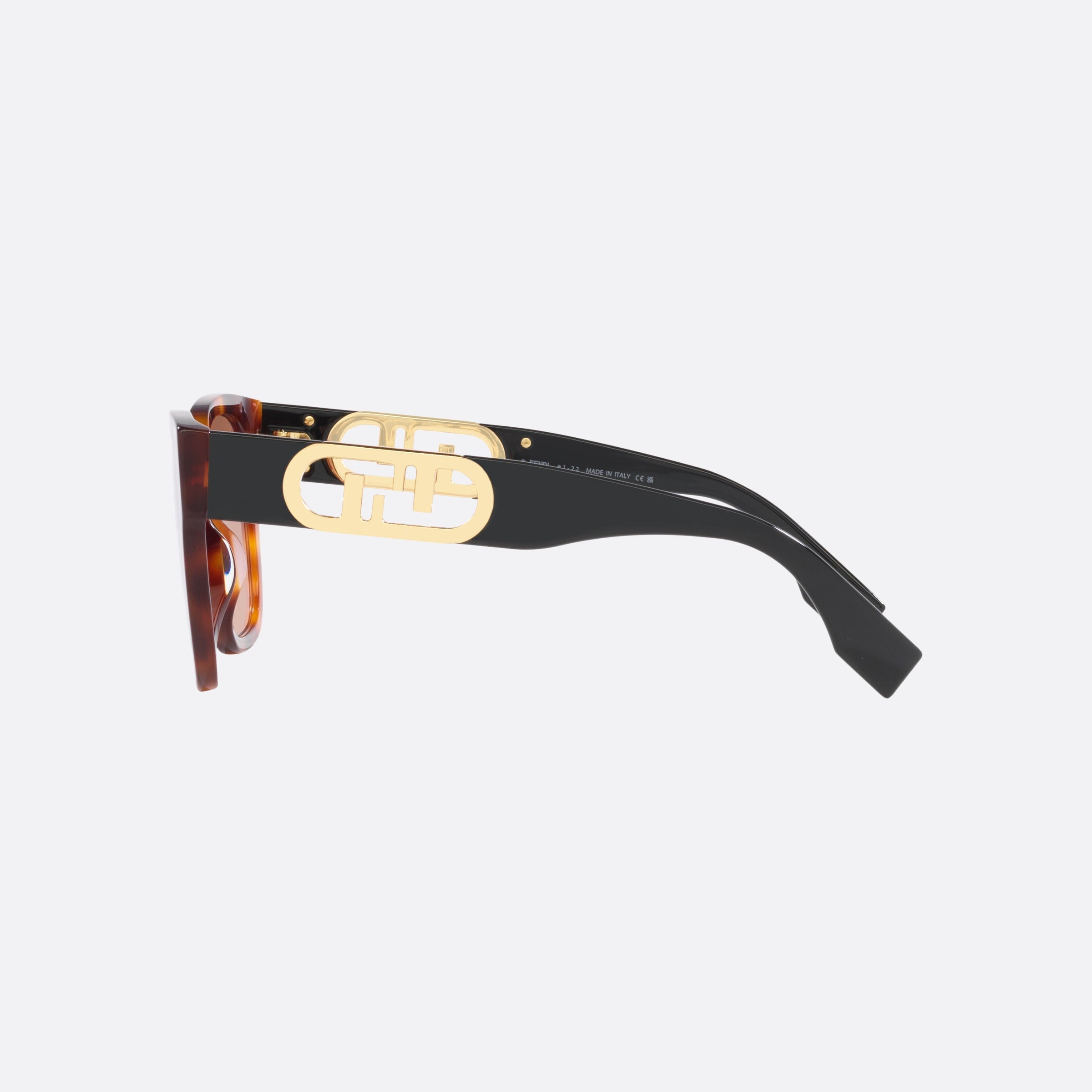 Fendi 54mm Fe40063i 53f Tortoise Rectangle Women Sunglasses - Detail View