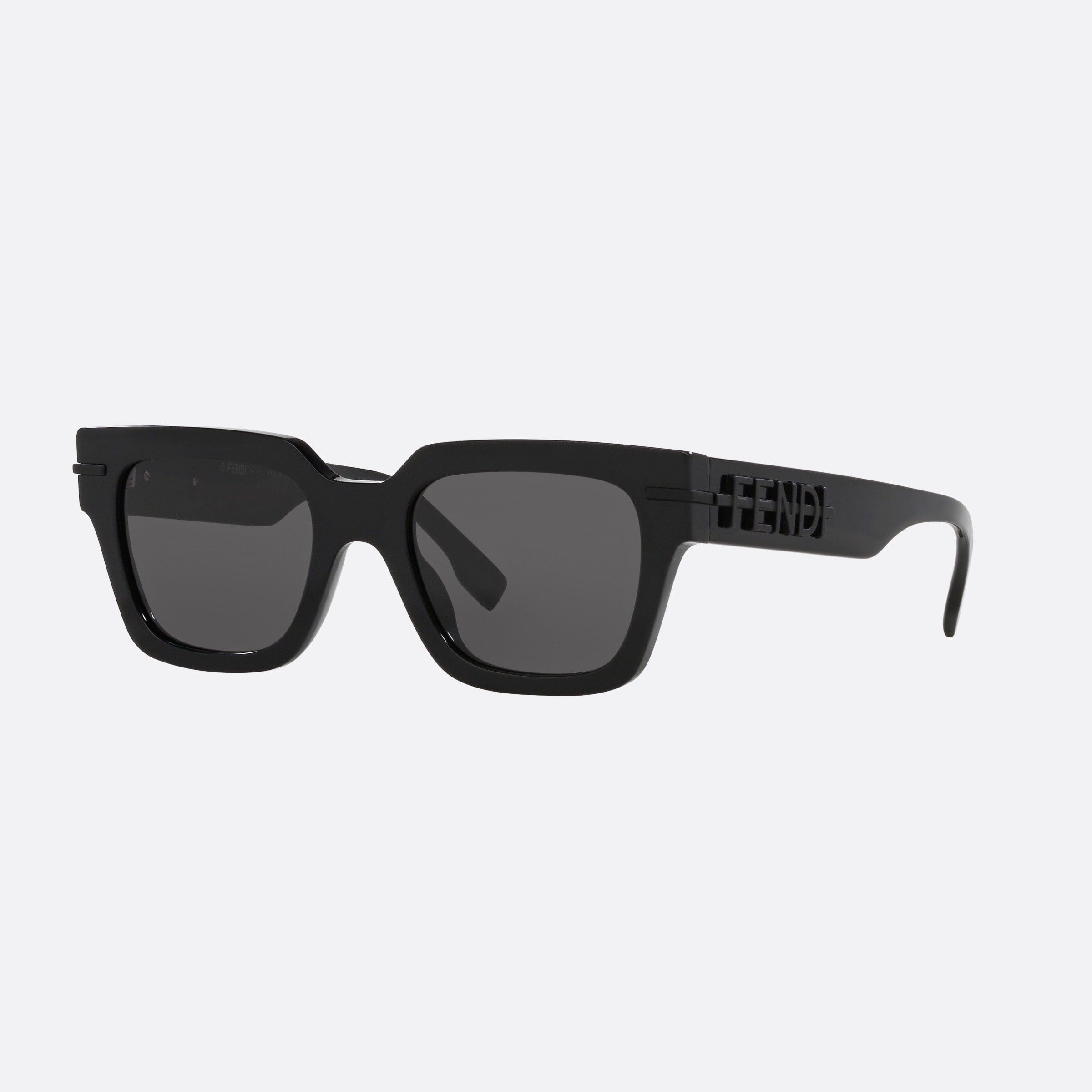 Fendi 51mm Fe40078i 01a Black Irregular Men Sunglasses - Main View