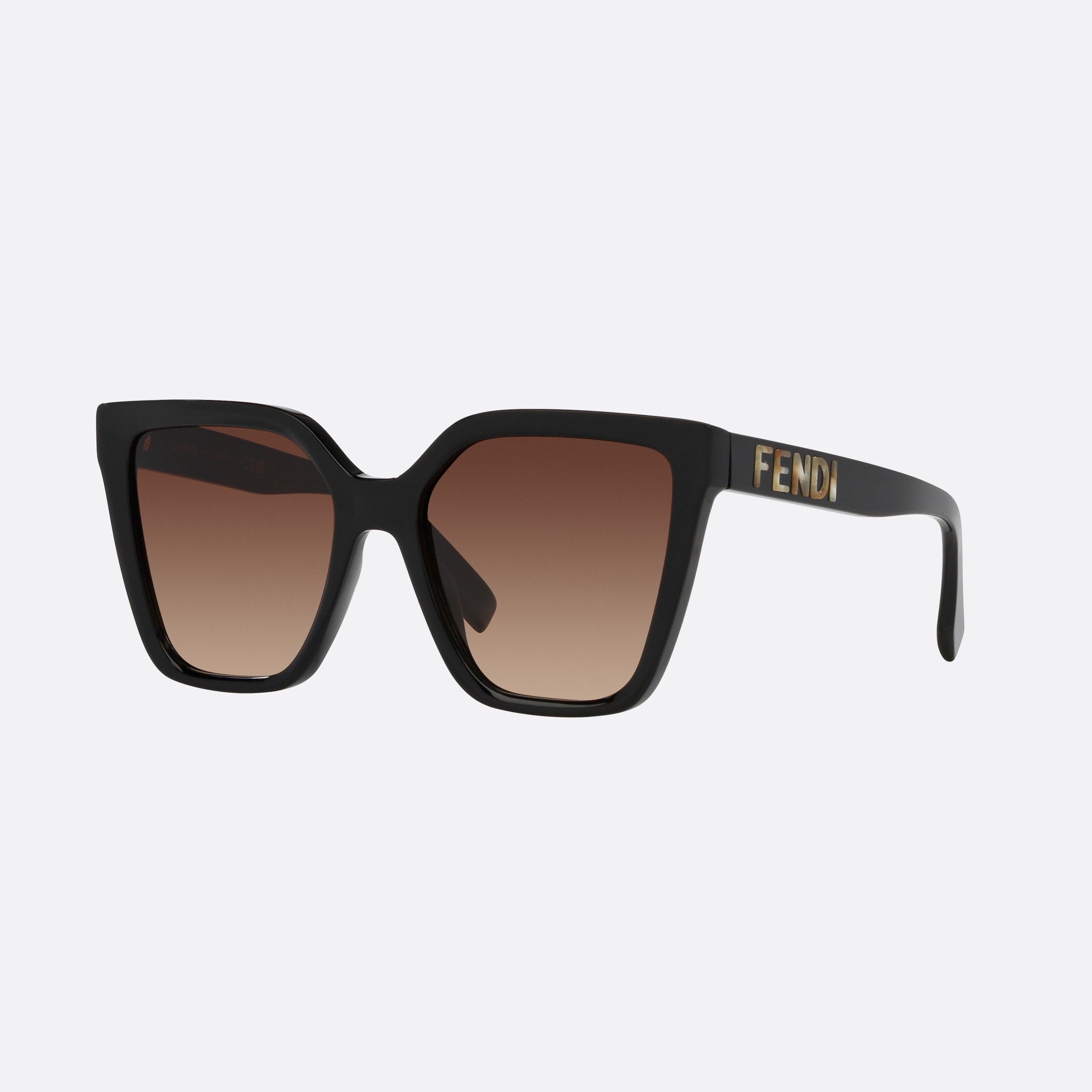 Fendi 55mm Fe40086i Black Irregular Women Sunglasses - Main View