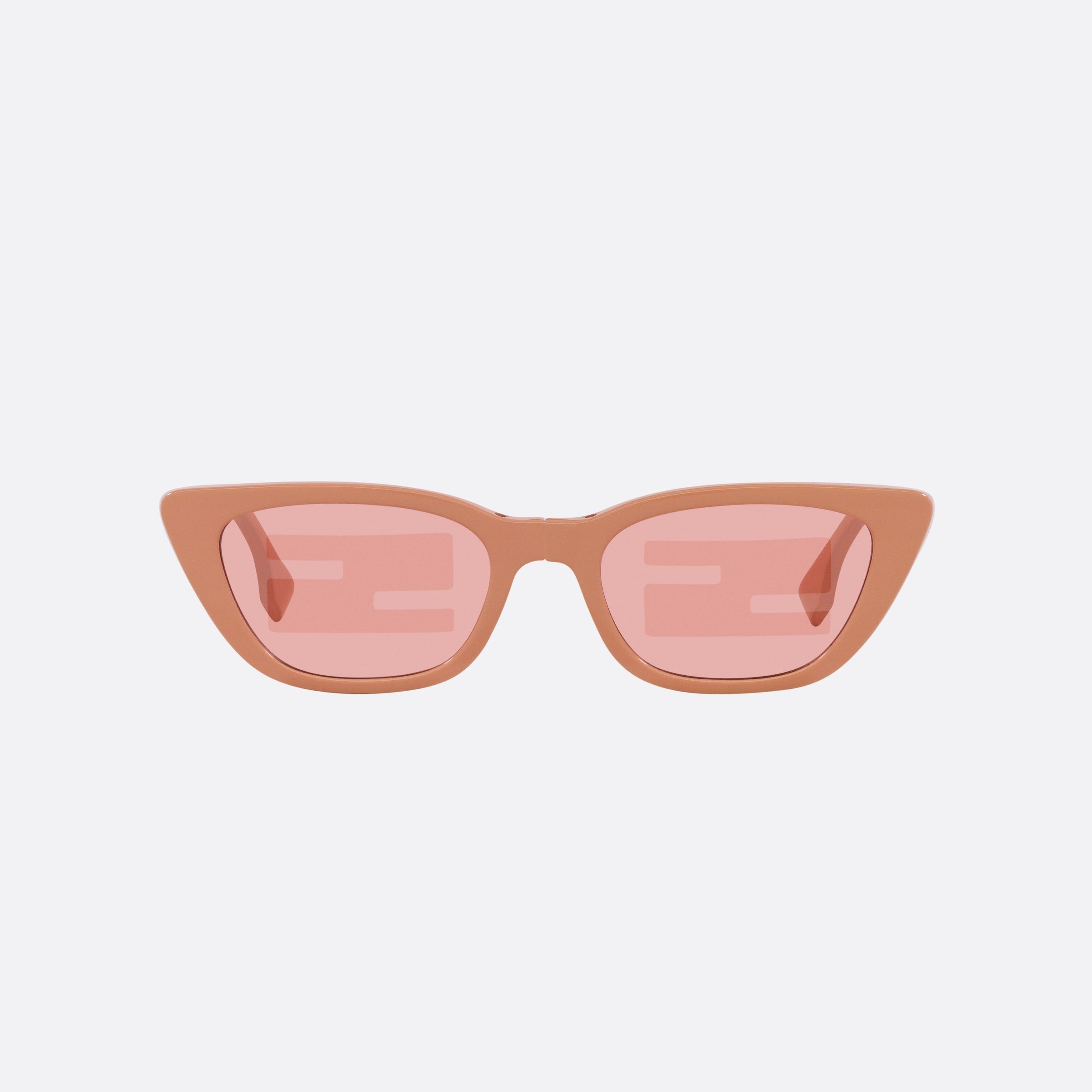 Fendi 53mm Fe40089i Pink Cat Eye Women Sunglasses - Side View