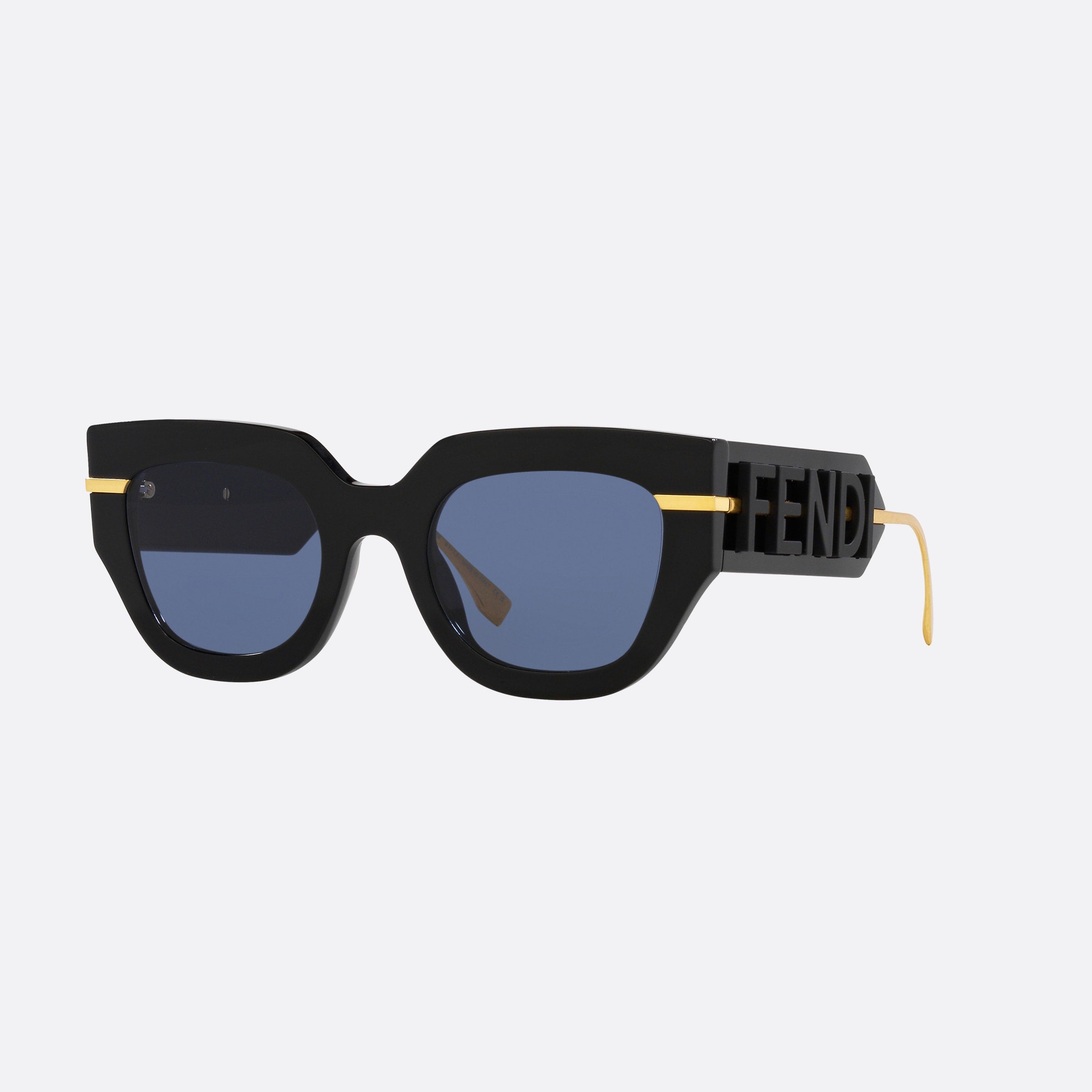 Fendi 51mm Fe40097i Black Irregular Women Sunglasses - Main View