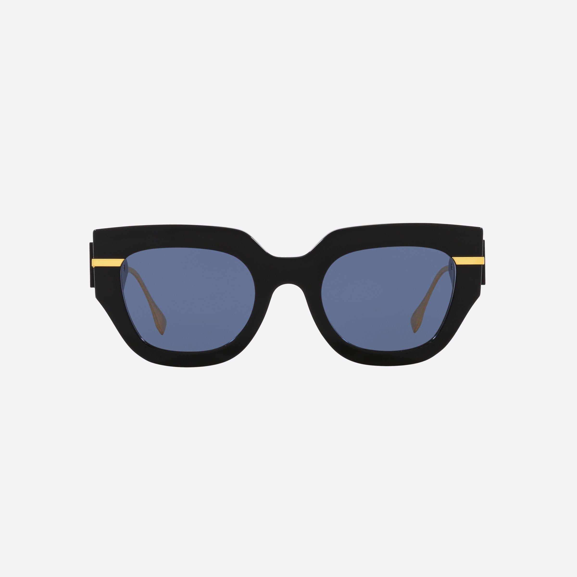 Fendi 51mm Fe40097i Black Irregular Women Sunglasses - Side View