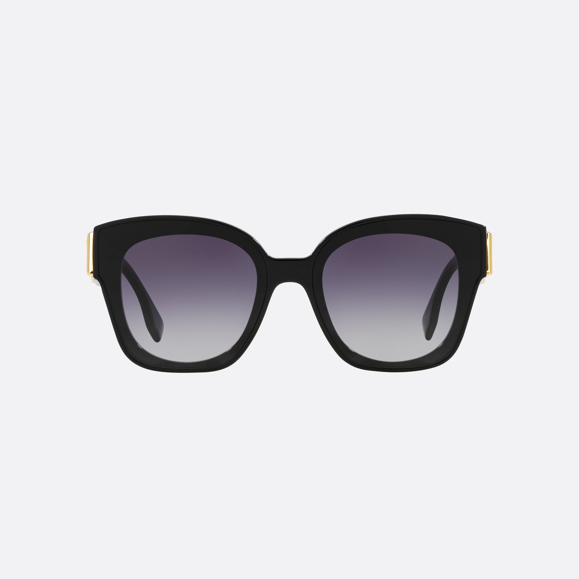 Fendi 63mm Fe40098i 01w Black Square Women Sunglasses - Side View