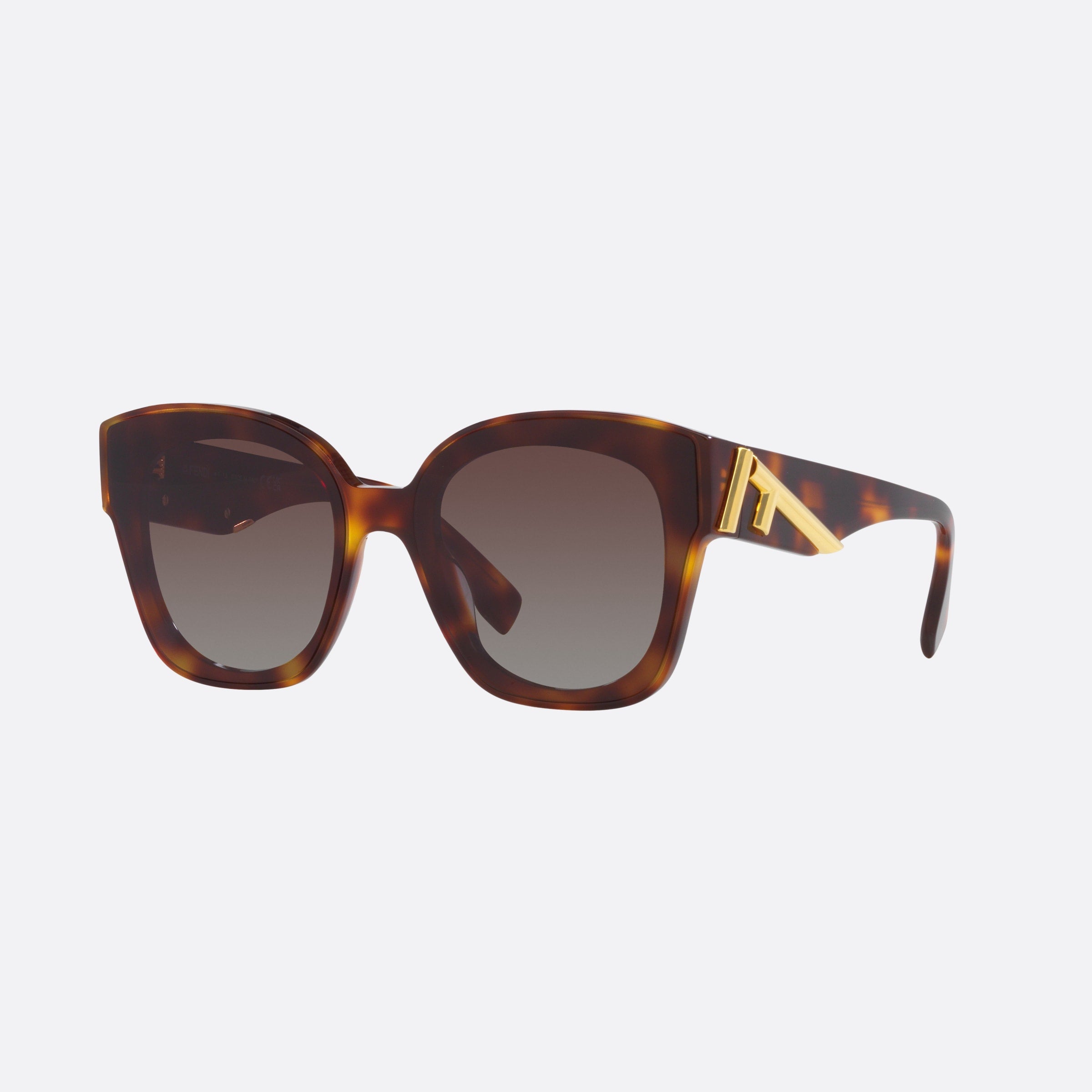 Fendi 63mm Fe40098i 53b Tortoise Square Women Sunglasses - Main View
