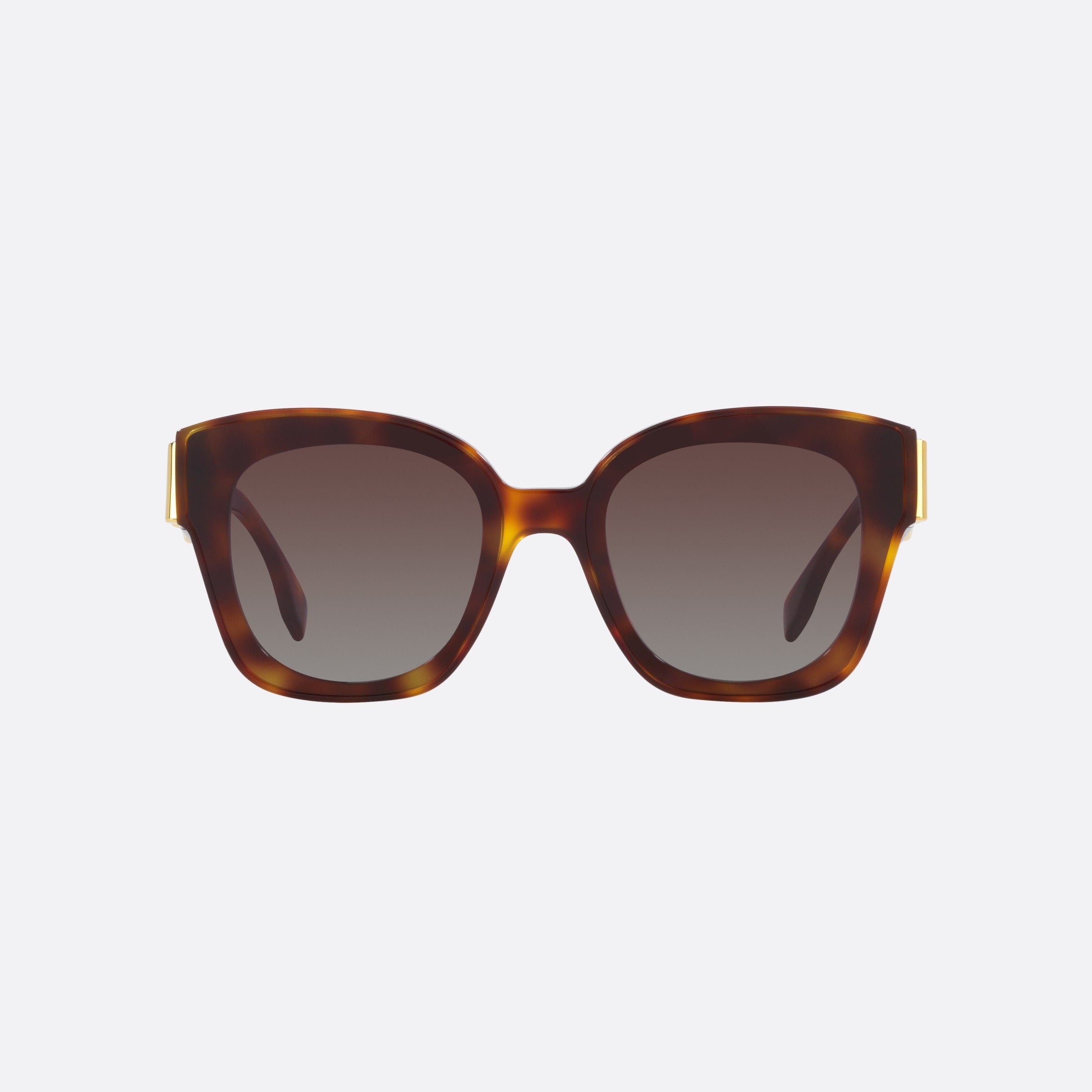 Fendi 63mm Fe40098i 53b Tortoise Square Women Sunglasses - Side View