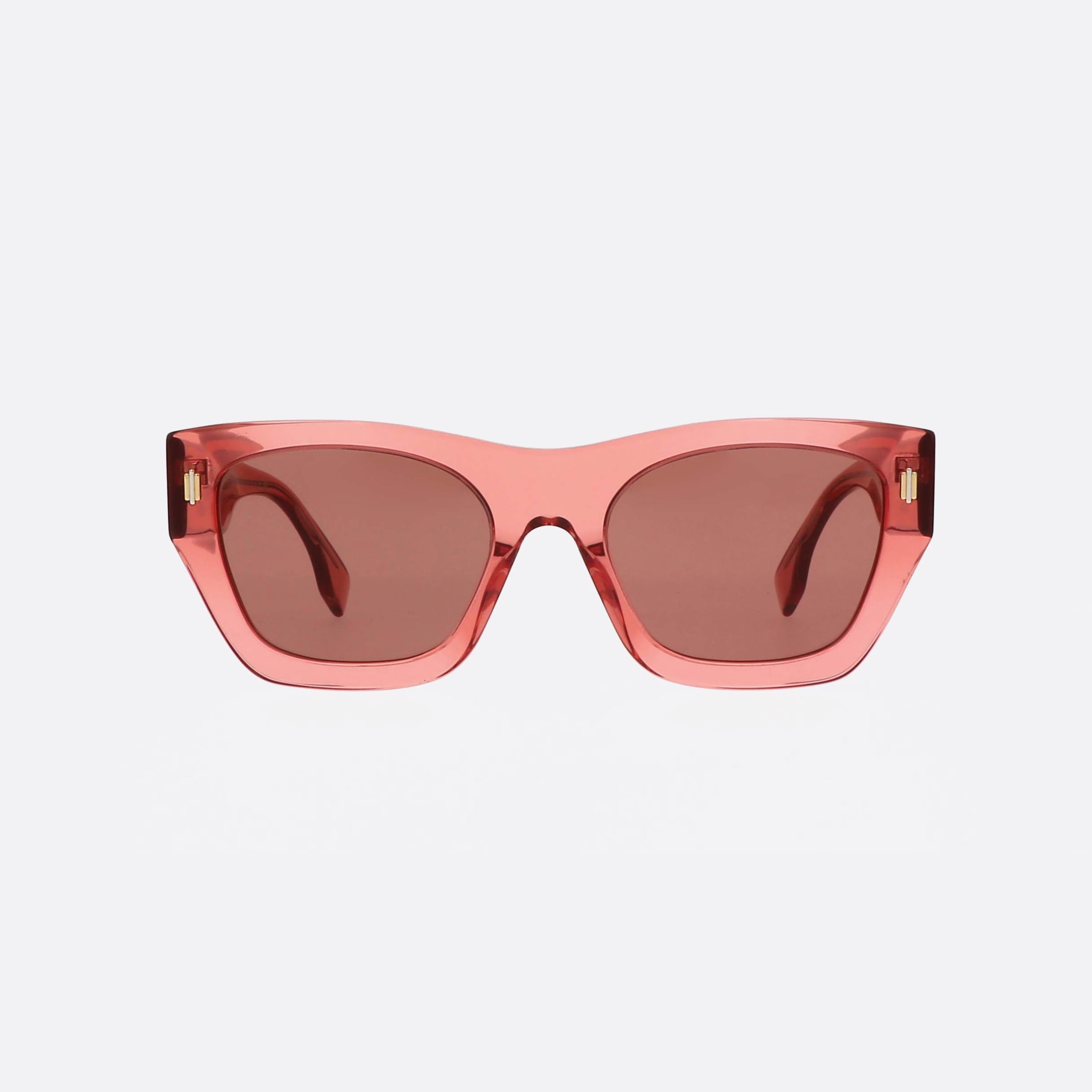 Fendi 53mm Fe40100i 72s Pink Unisex Sunglasses - Side View