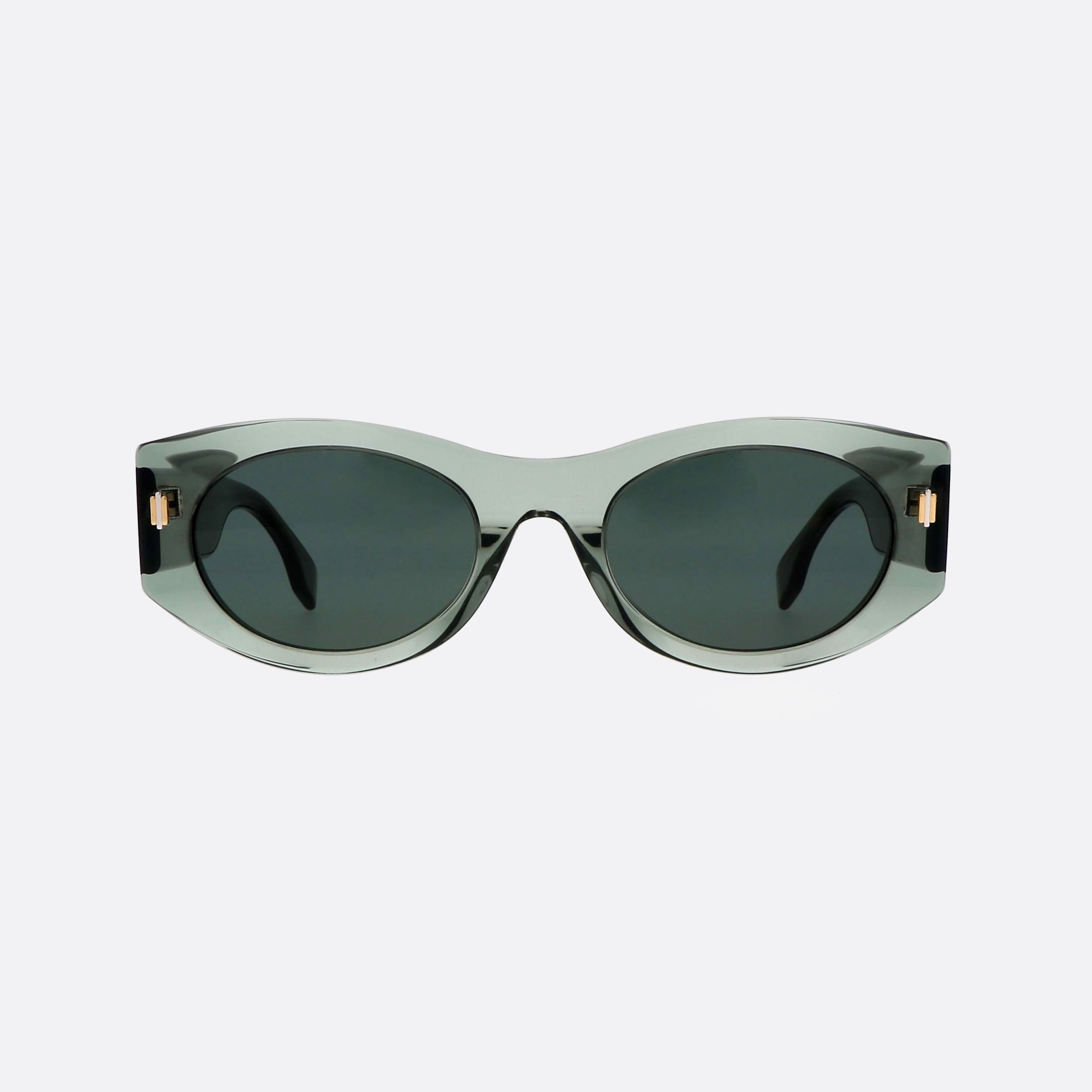 Fendi 52mm Fe40125i 95n Grey Unisex Sunglasses - Side View