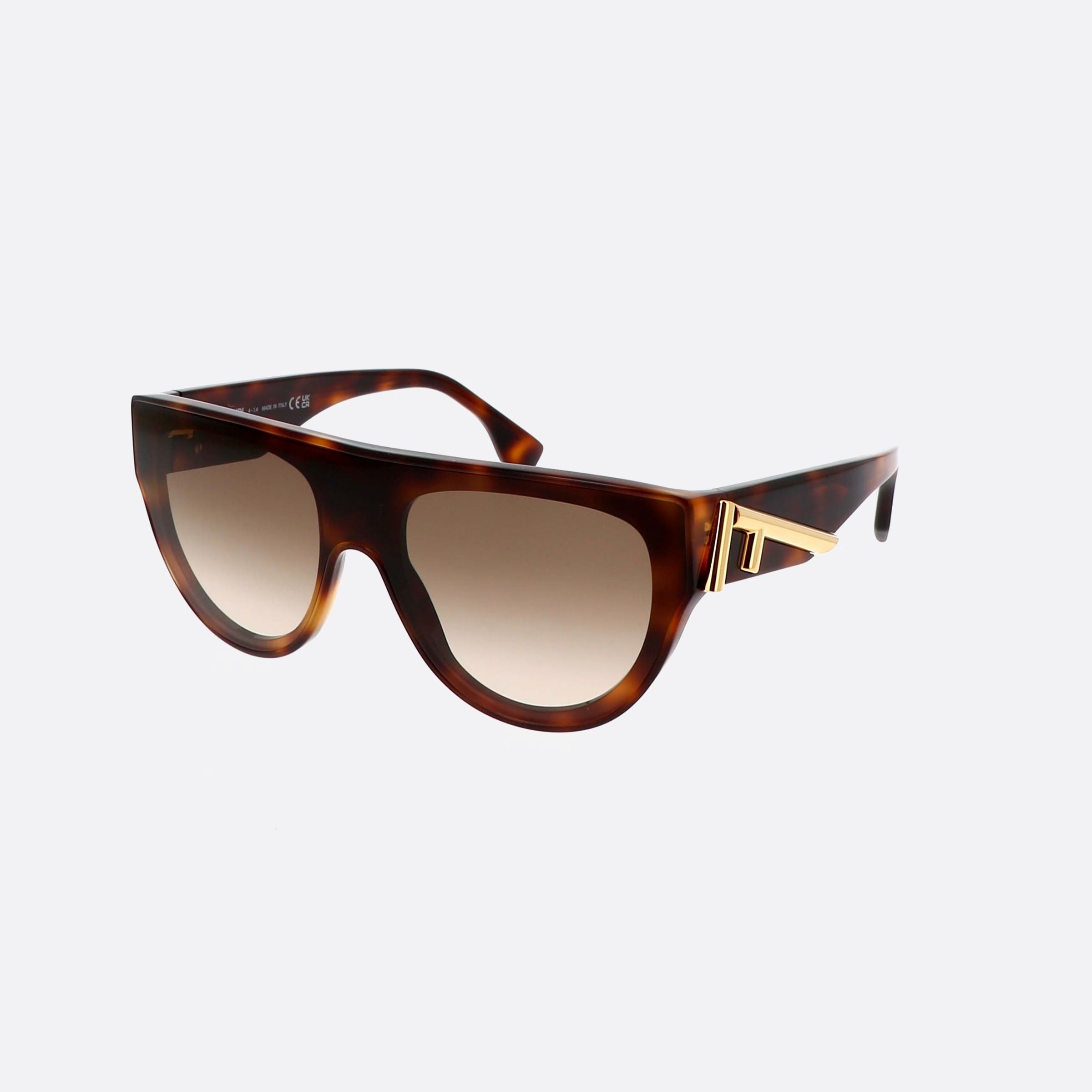 Fendi Fe40150i 53f Havana Geometric Women Sunglasses - Main View