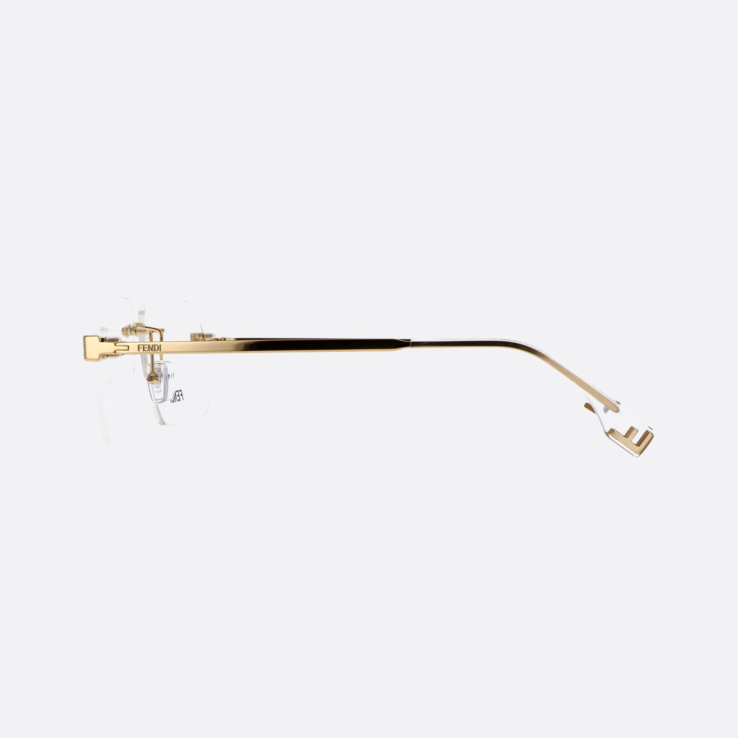 Fendi 59mm Fe50035u Gold Men Eyeglasses - Detail View