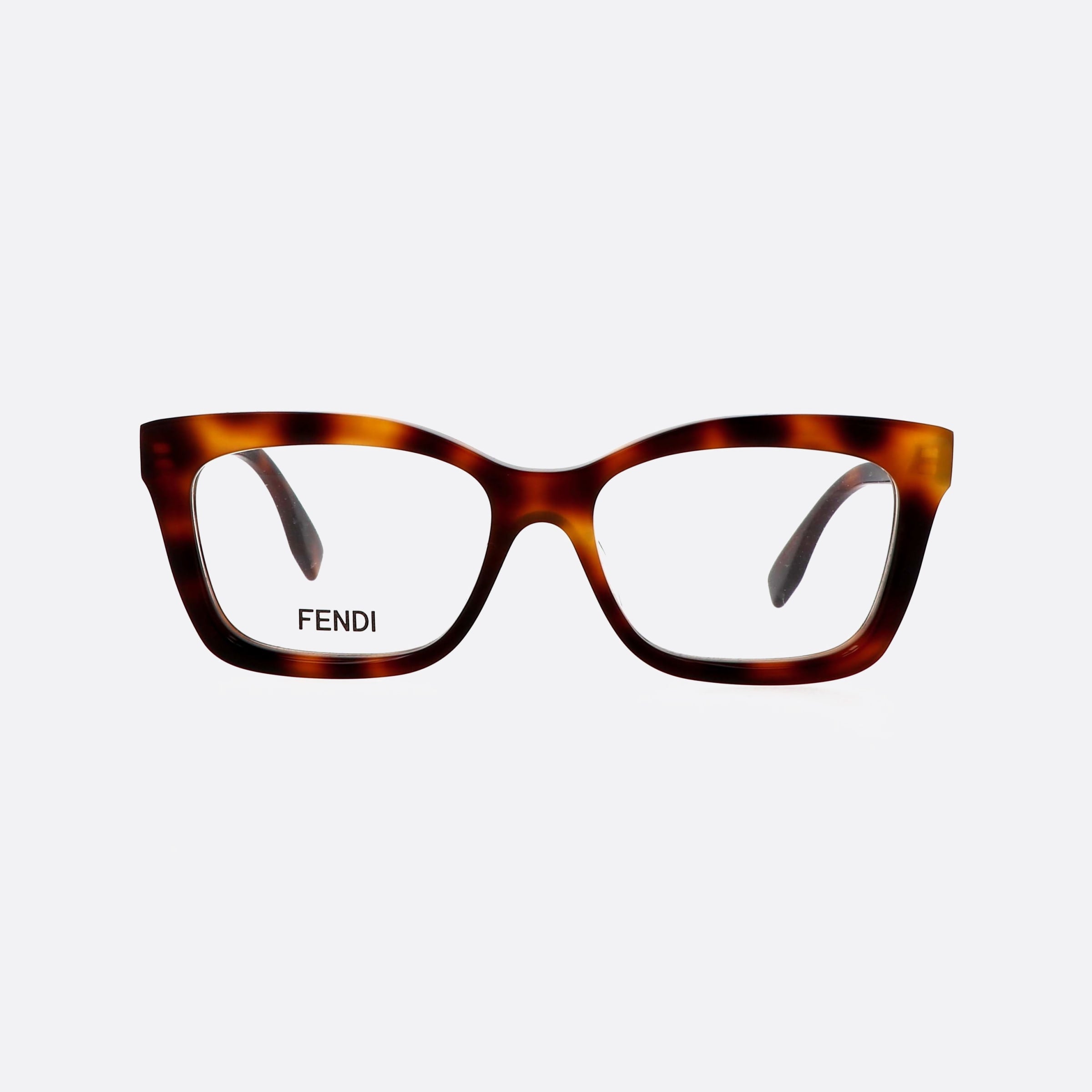 Fendi 52mm Fe50057i Tortoise Women Eyeglasses - Side View