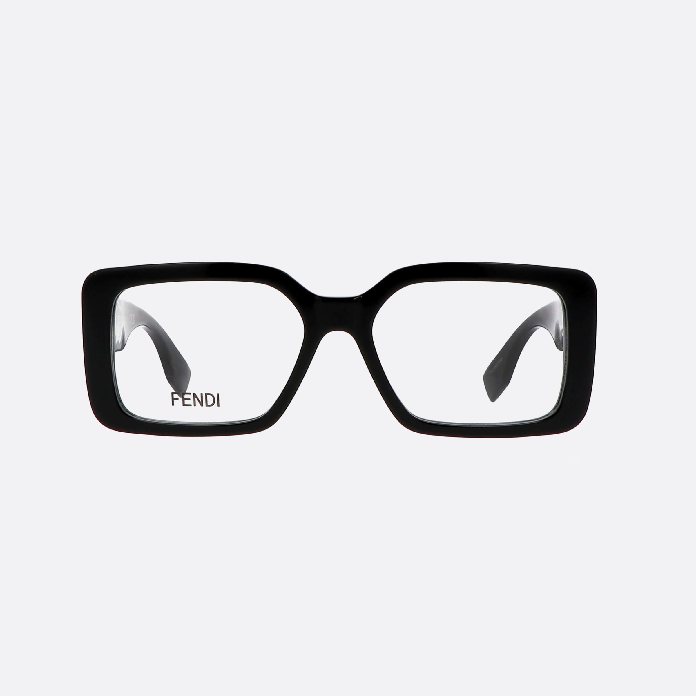 Fendi 53mm Fe50072i Black Women Eyeglasses - Side View
