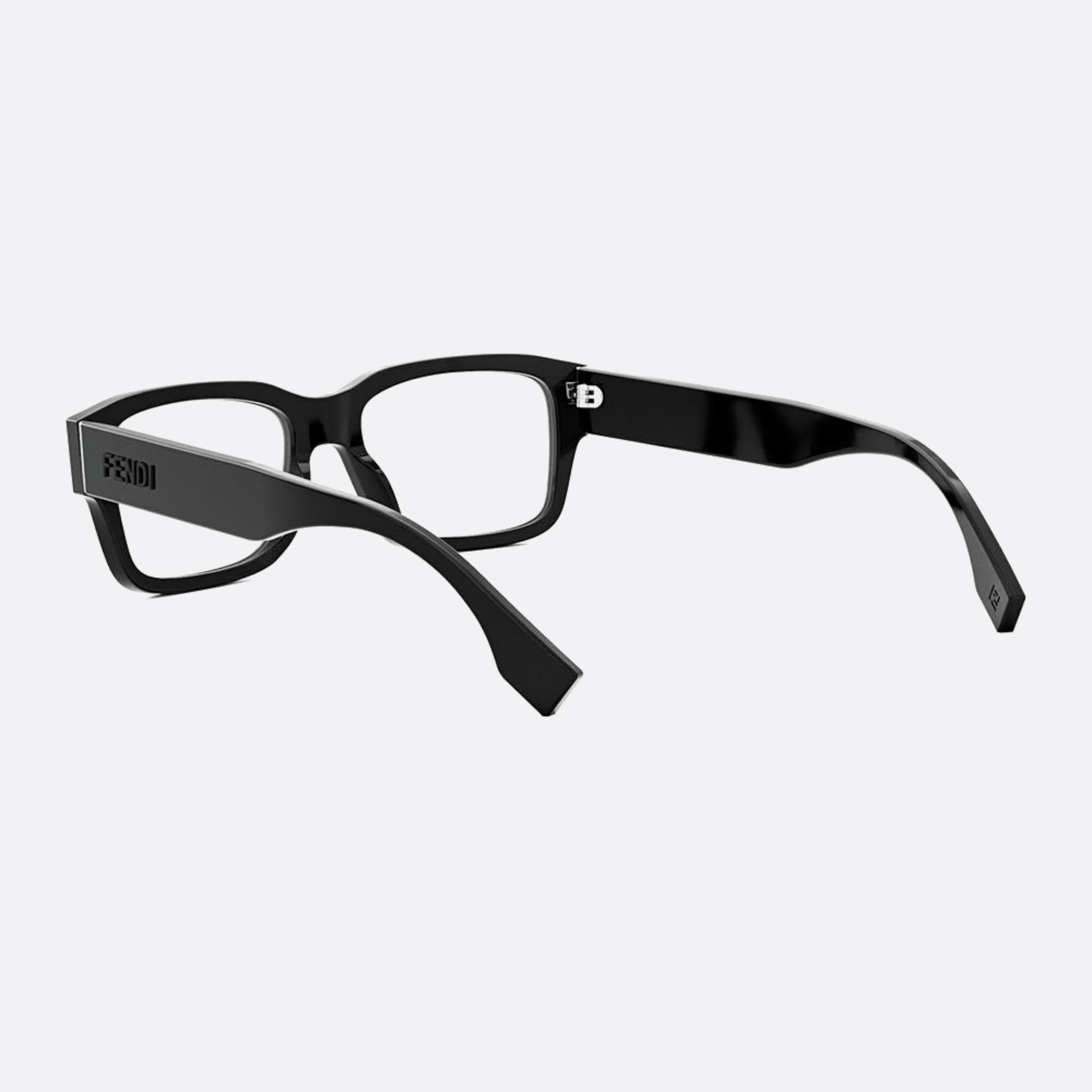 Fendi 55mm Fe50079i Black Rectangle Unisex Eyeglasses - Lifestyle Shot