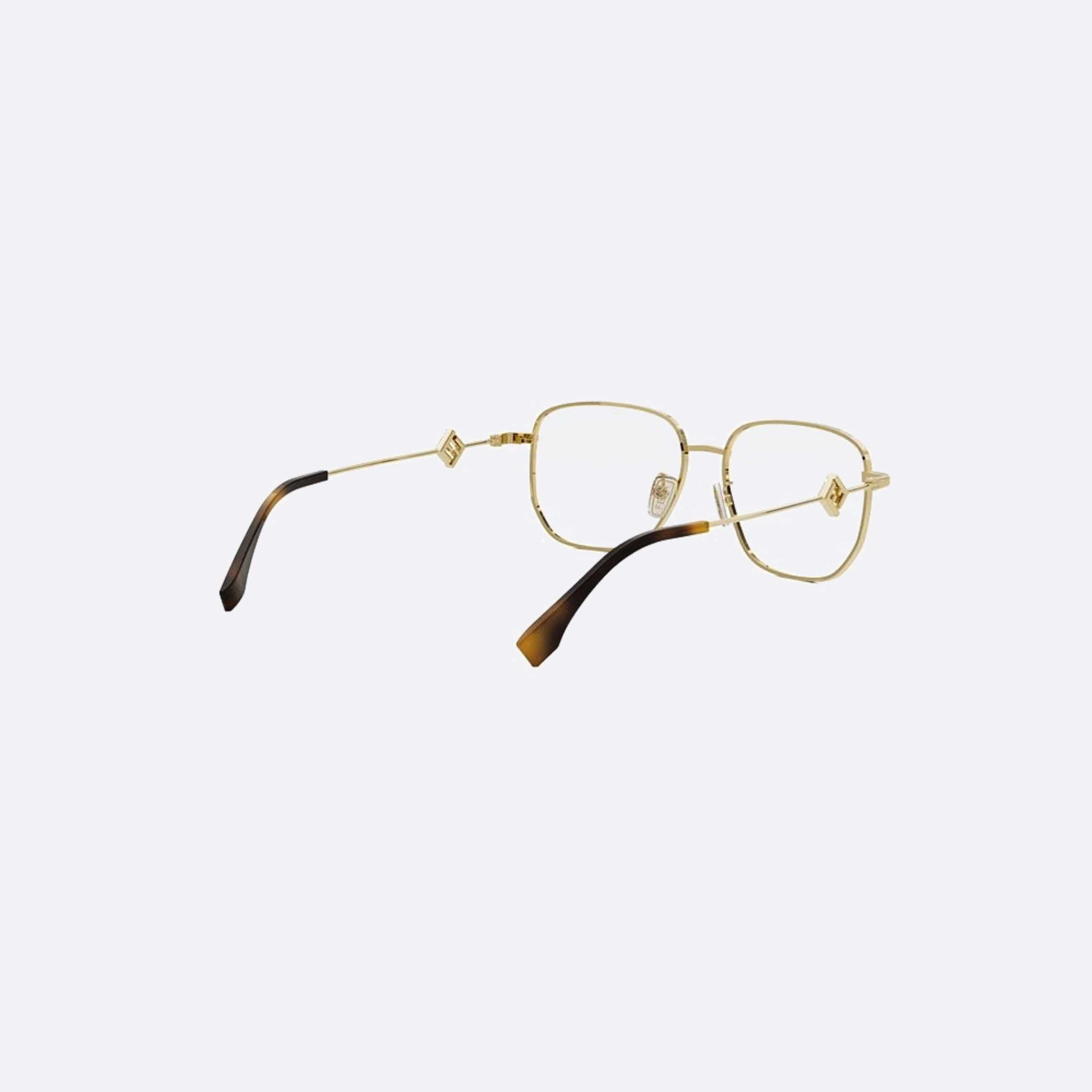 Fendi 54mm Fe50111f Gold Visor Unisex Eyeglasses - Additional Angle