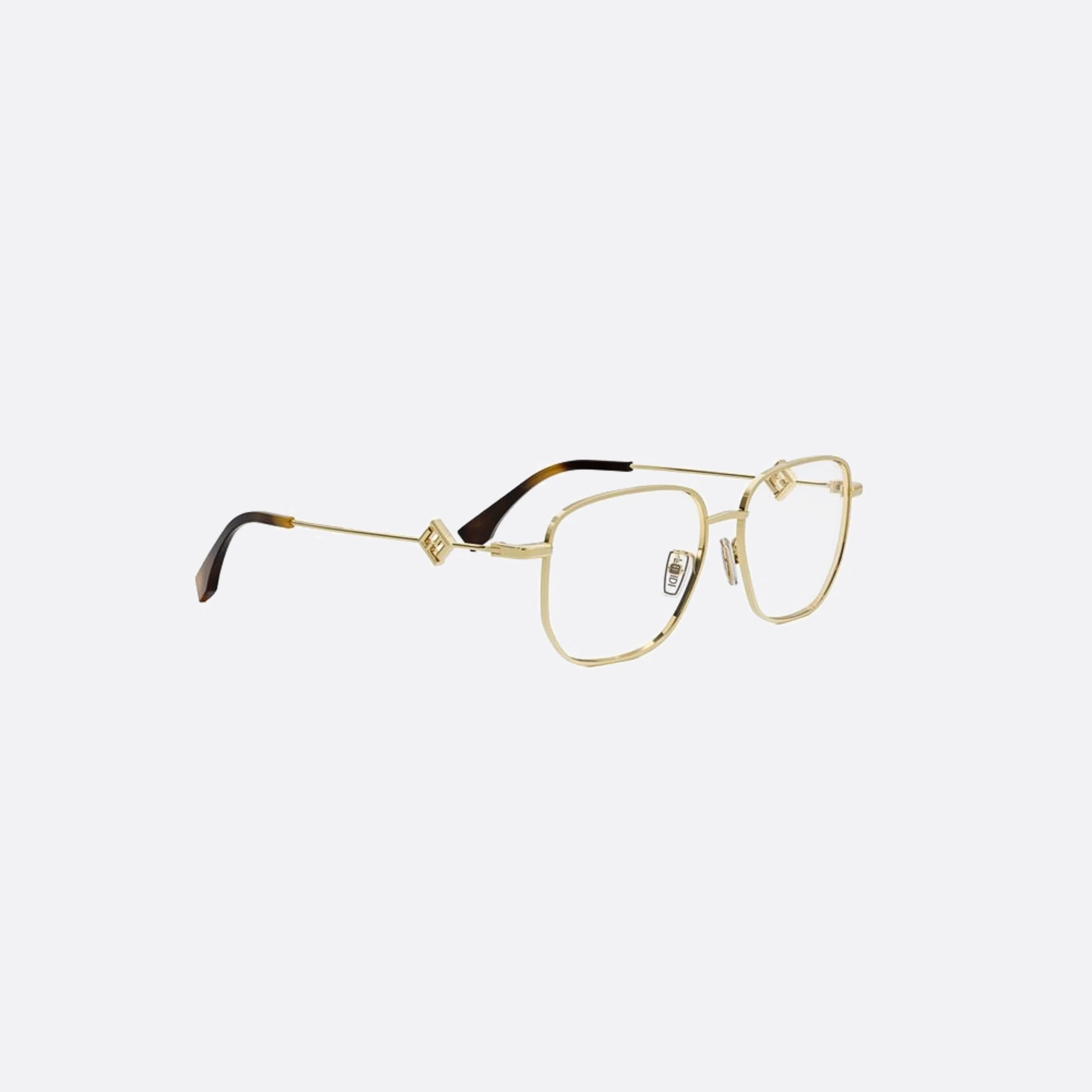 Fendi 54mm Fe50111f Gold Visor Unisex Eyeglasses - Additional Angle