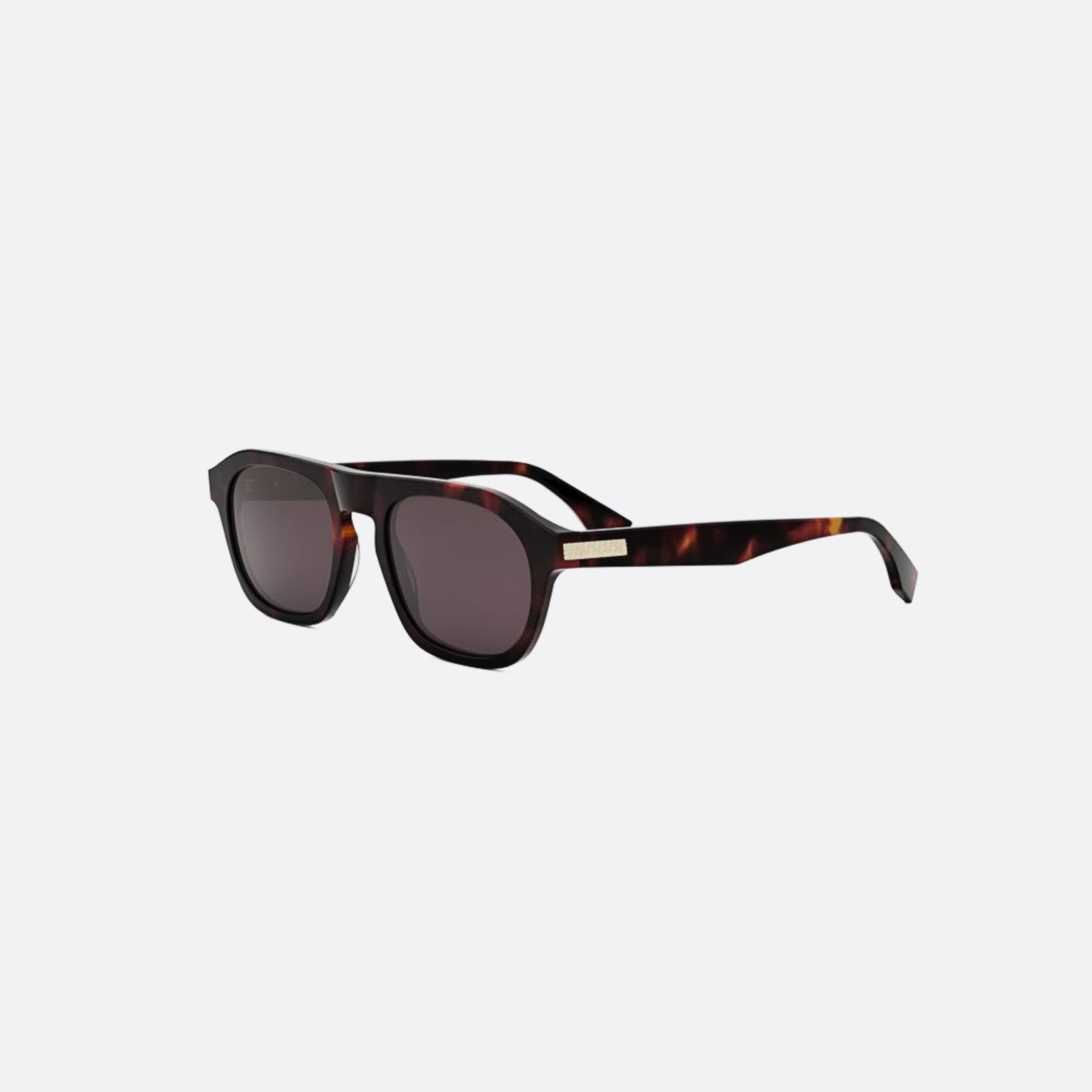 Fendi 52mm Fendi Essential 55s Havana Rectangle Men Sunglasses - Side View