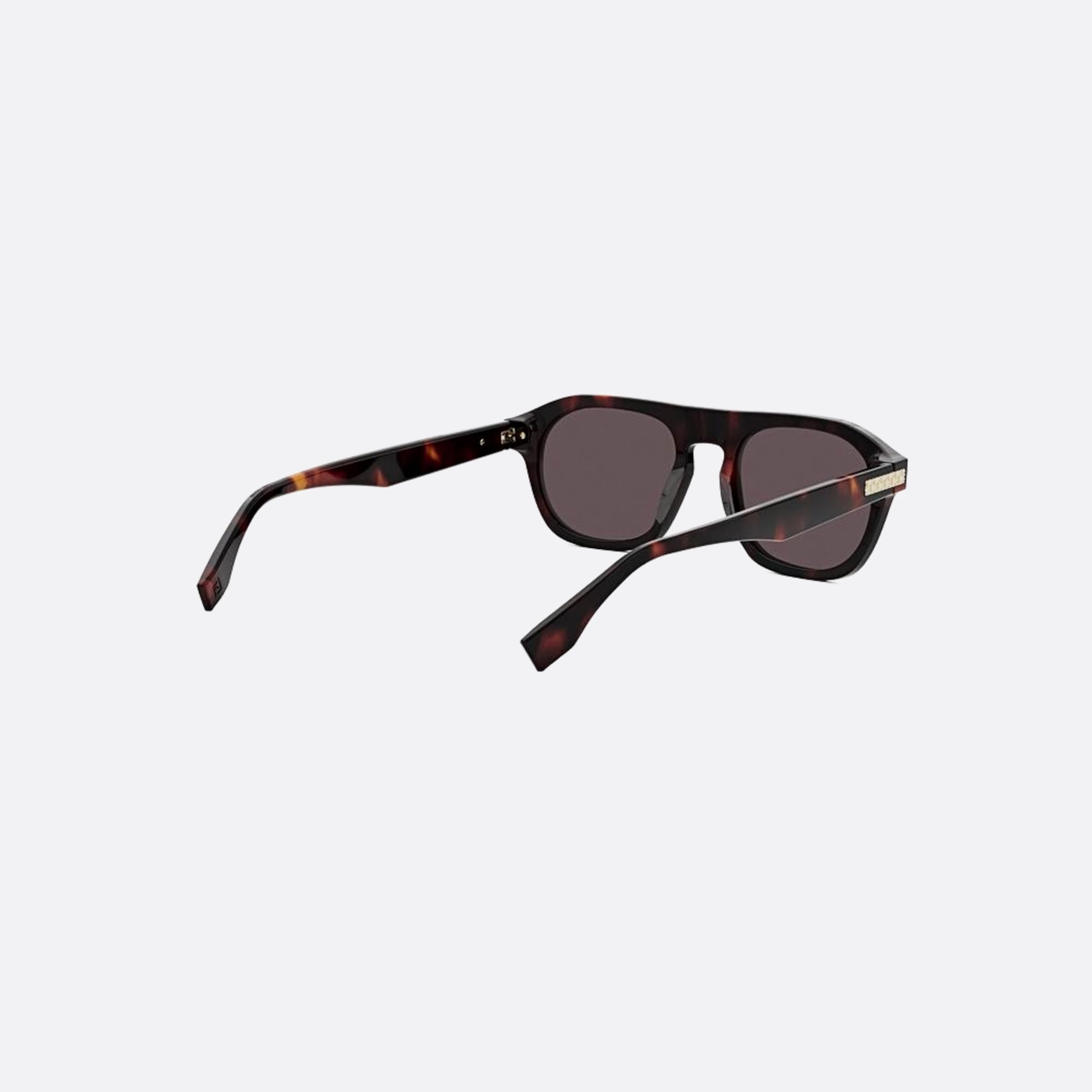 Fendi 52mm Fendi Essential 55s Havana Rectangle Men Sunglasses - Additional Angle