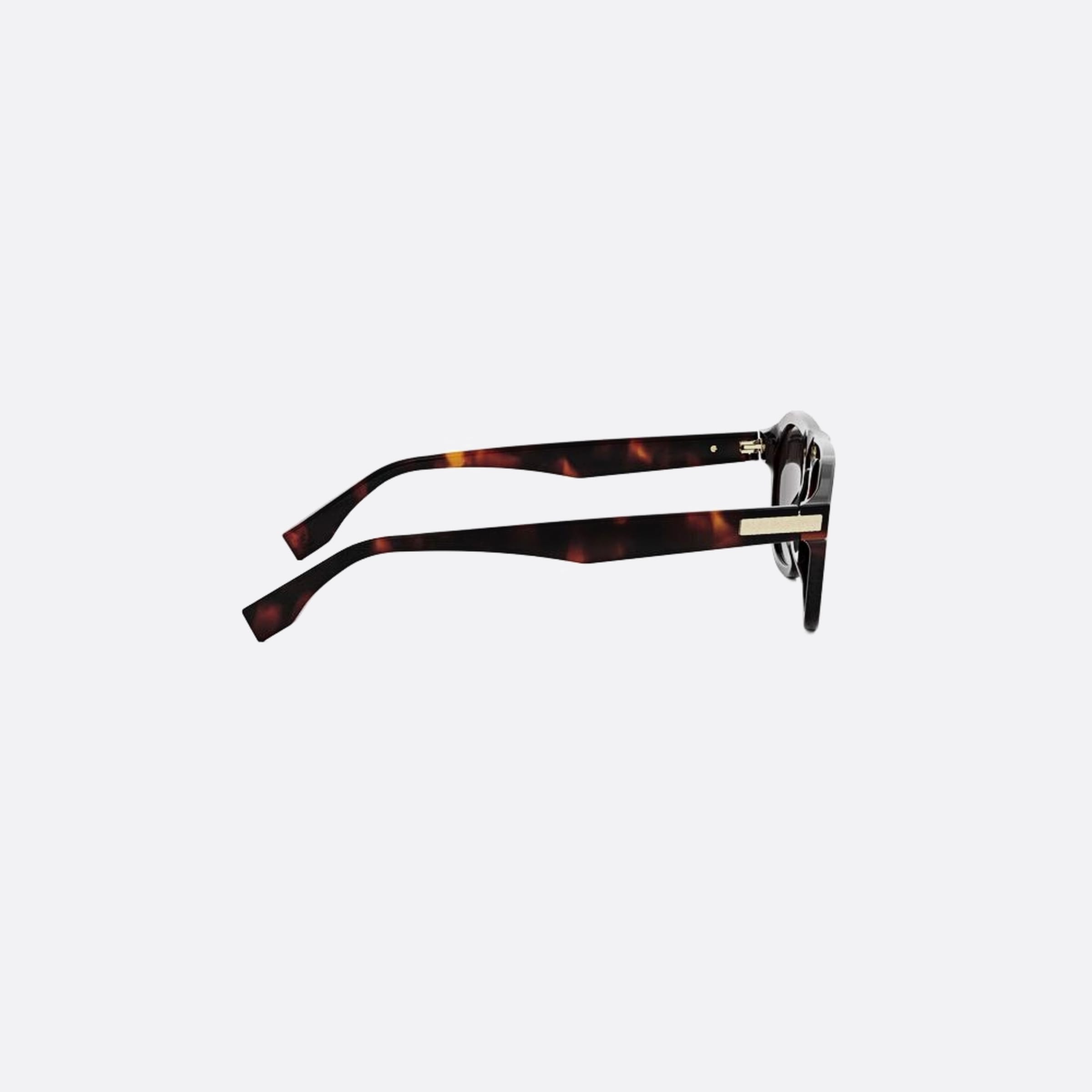 Fendi 52mm Fendi Essential 55s Havana Rectangle Men Sunglasses - Additional Angle
