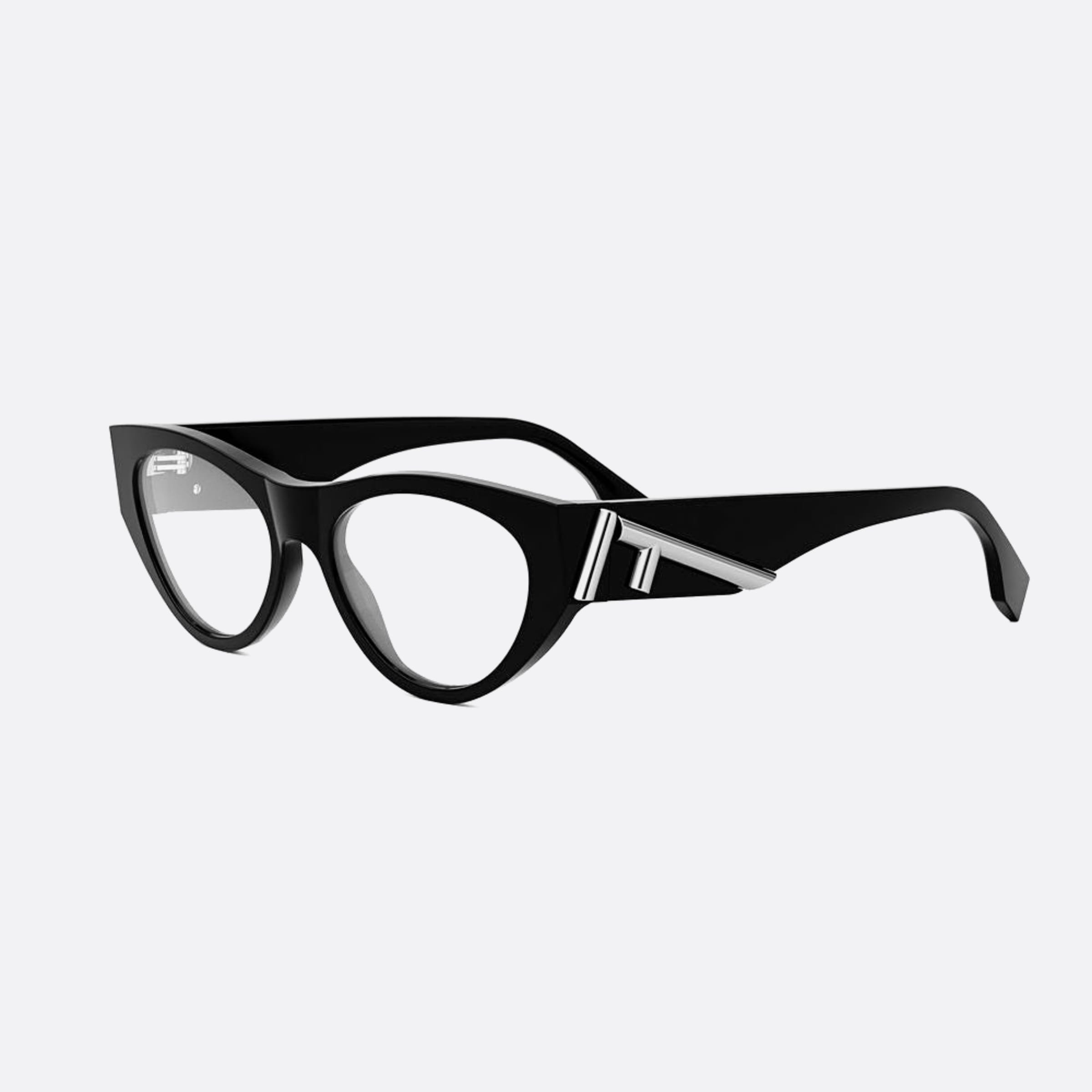 Fendi 52mm Fendi First Black Cat Eye Women Eyeglasses - Side View