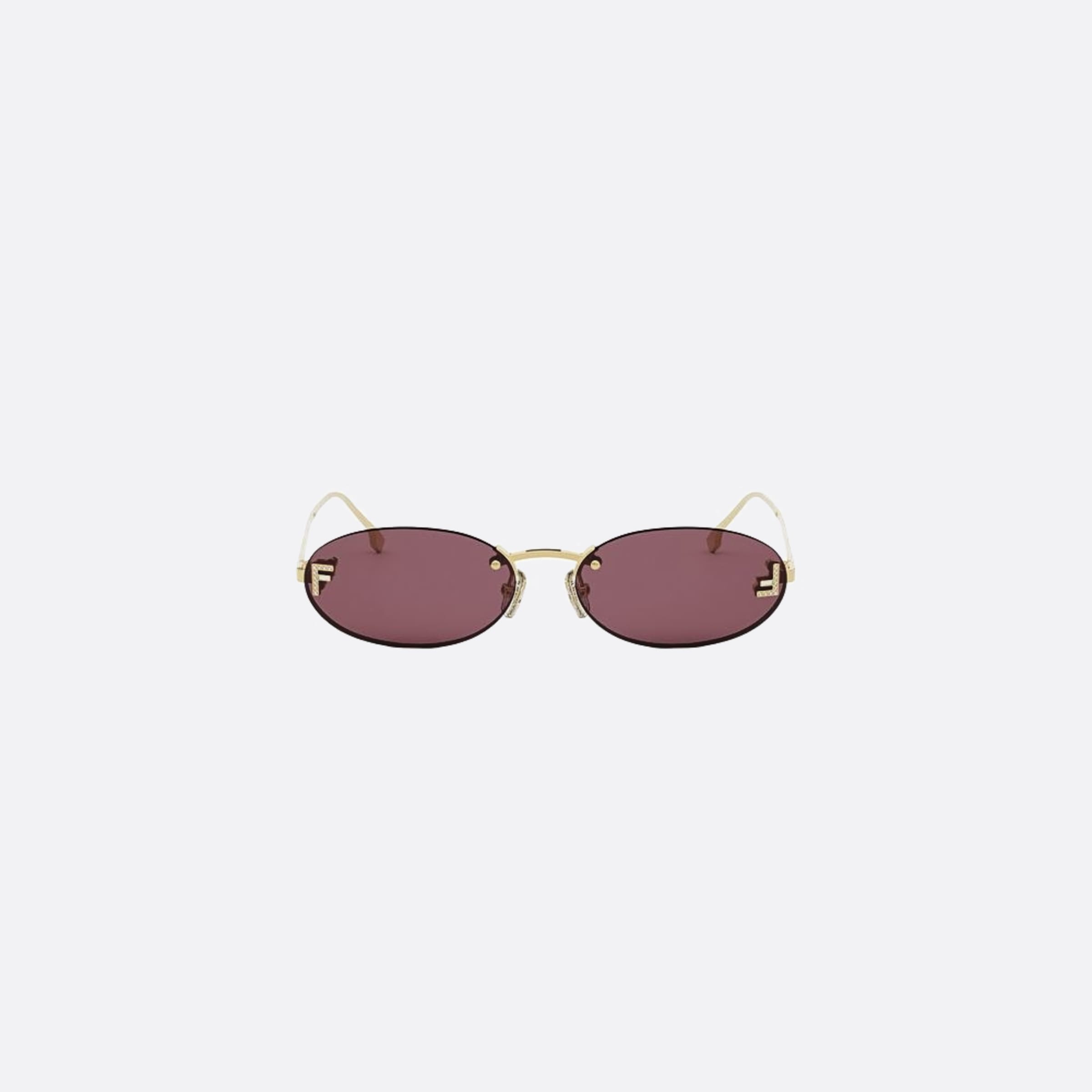Fendi 54mm Fendi First Crystal 30y Yellow Oval Women Sunglasses - Main View