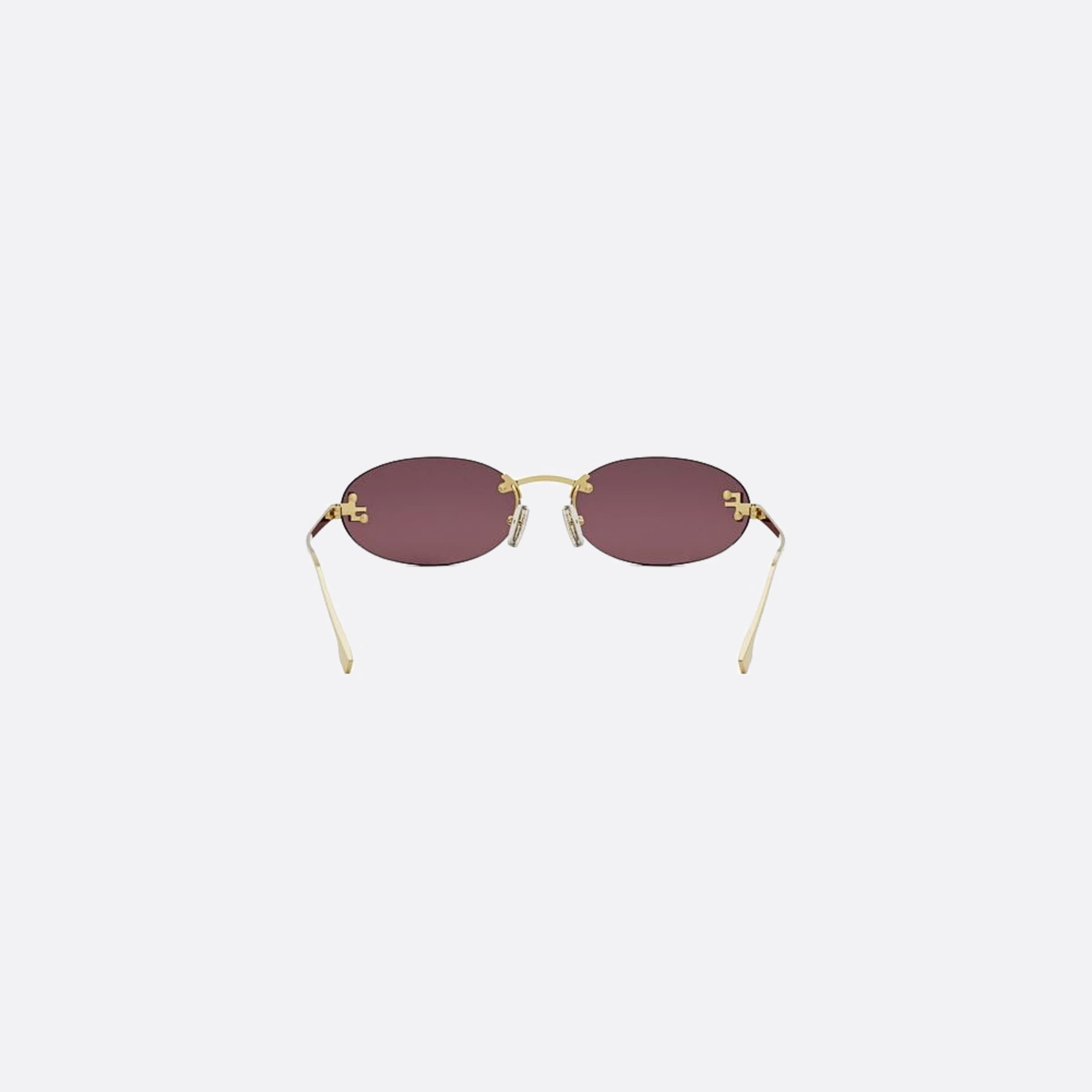 Fendi 54mm Fendi First Crystal 30y Yellow Oval Women Sunglasses - Additional Angle