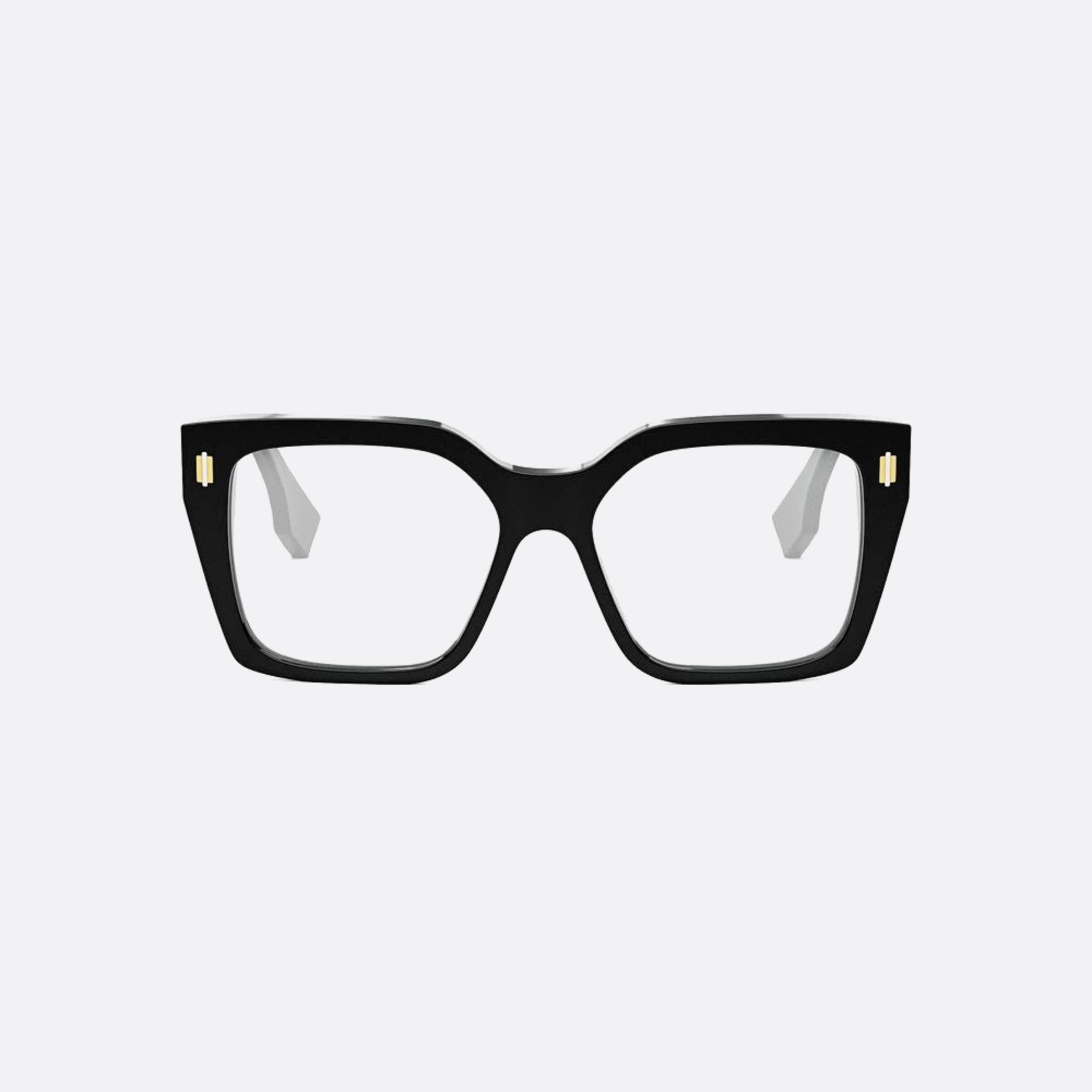 Fendi 53mm Fendi Roma Black Squared Women Eyeglasses - Main View