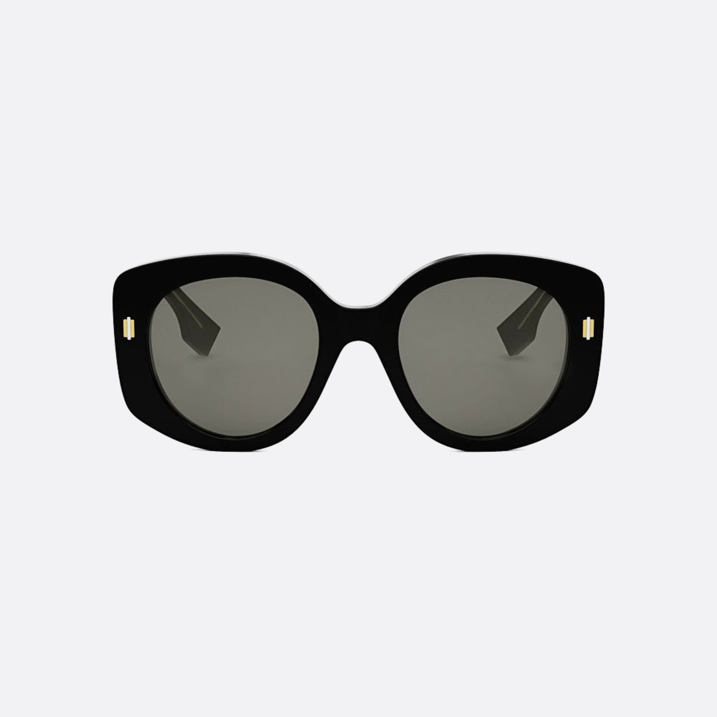 Fendi 51mm Fendi Roma 01a Black Round Women Sunglasses - Main View