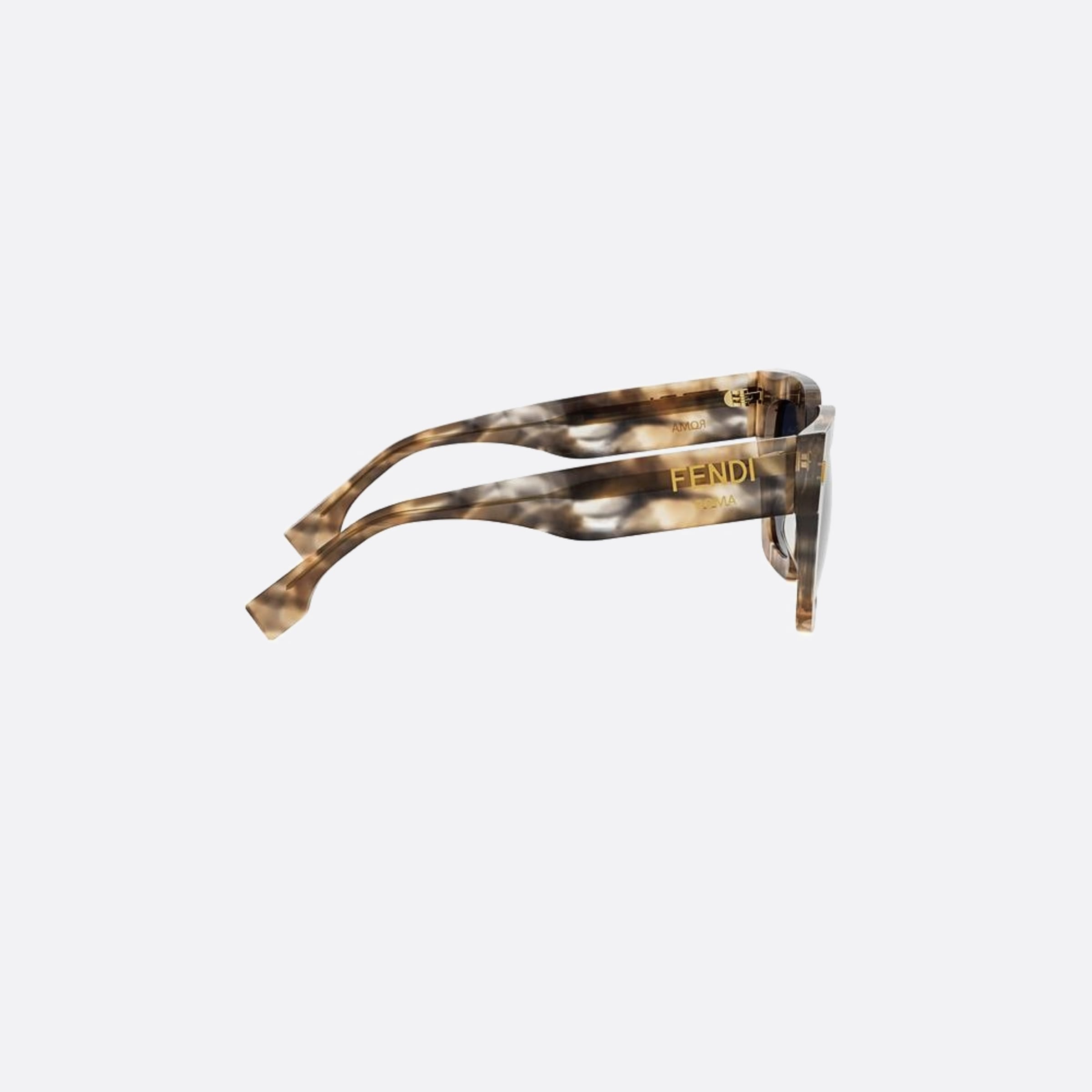 Fendi 50mm Fendi Roma 56v Havana Squared Women Sunglasses - Additional Angle