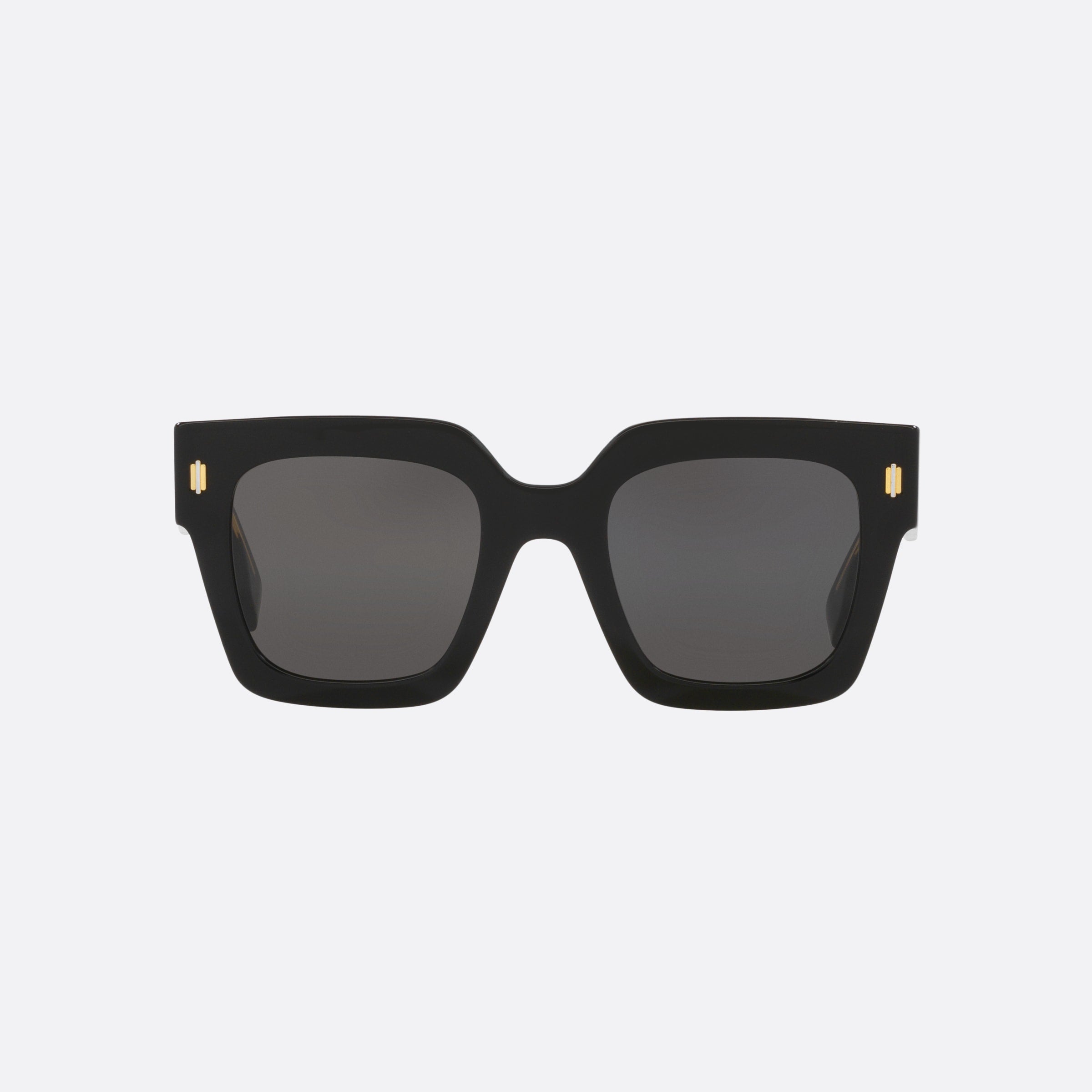 Fendi 50mm Fendi Roma Fe40101i 01a Black Square Women Sunglasses - Side View
