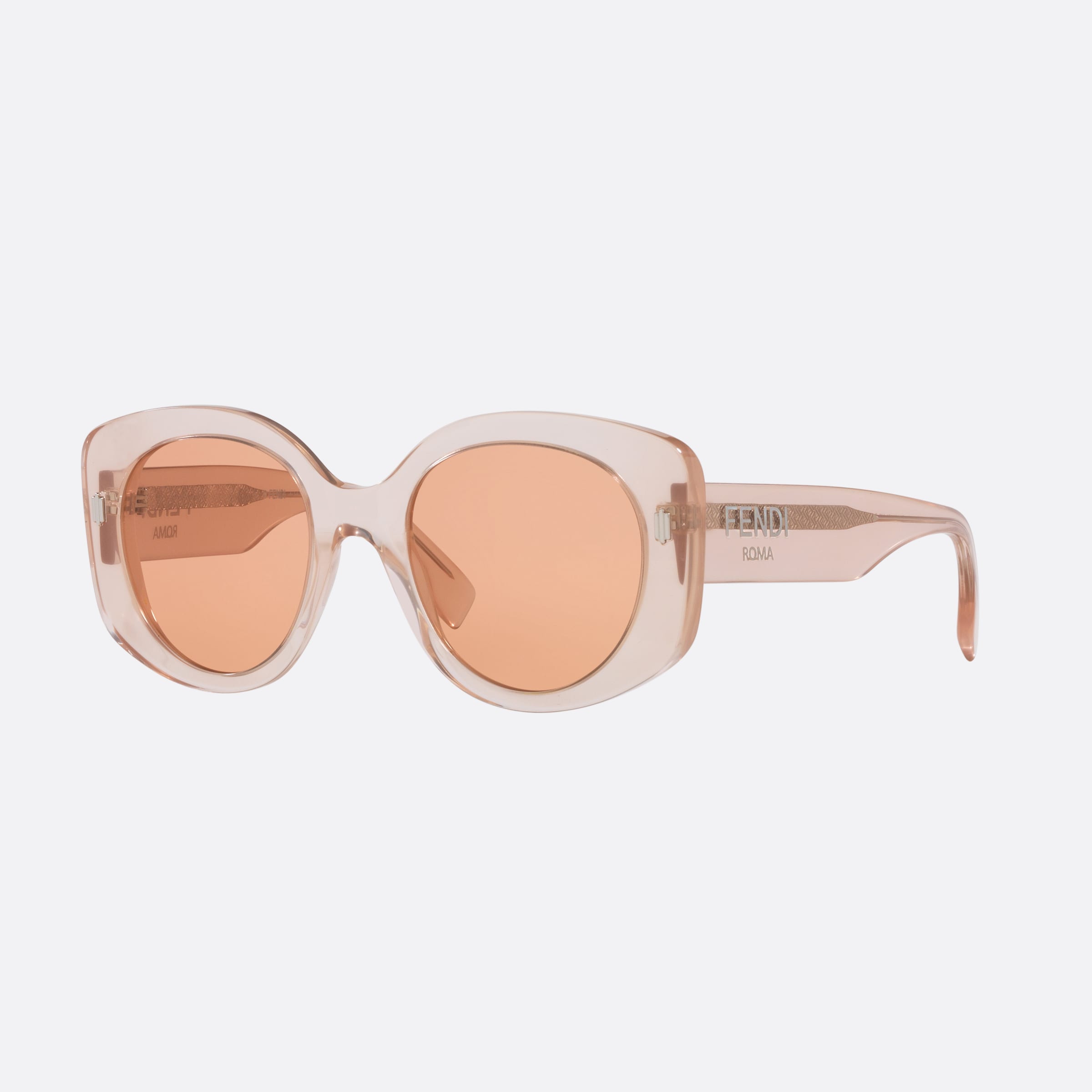 Fendi 51mm Fendi Roma Fe40137i Pink Round Women Sunglasses - Main View