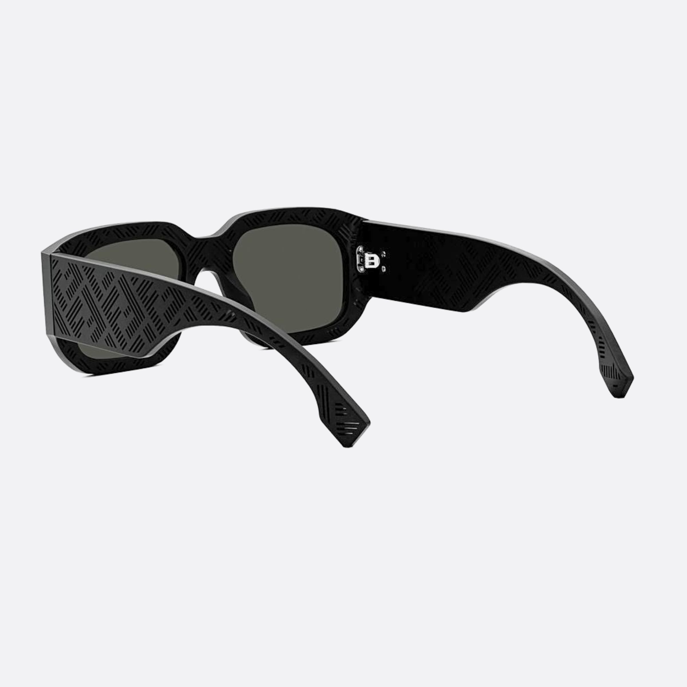 Fendi 52mm Fendi Shadow 02a Black Rectangle Men Sunglasses - Lifestyle Shot